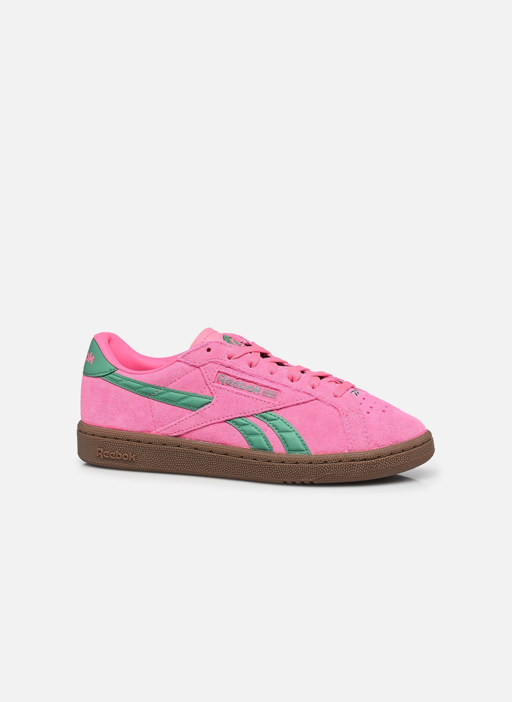 Baskets Club C Grounds Uk femme rose Reebok Baskets Club C Grounds Uk femme rose ATOMICPINK/UPGRADEGREEN/GUM