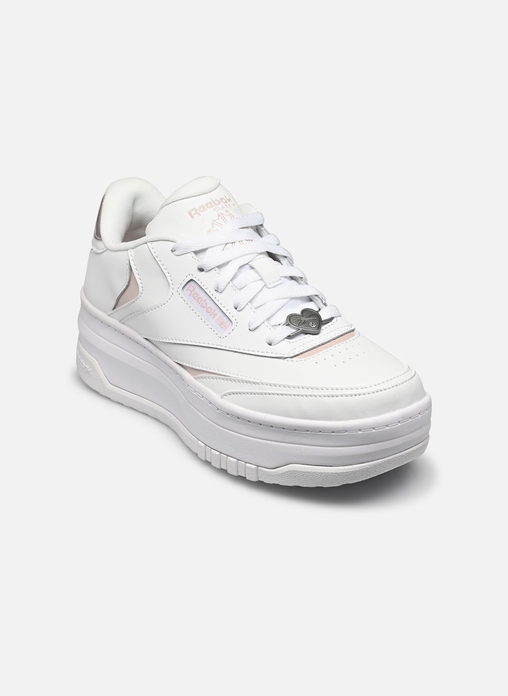 Baskets Club C Extra J fille blanc Reebok Baskets Club C Extra J fille blanc FTWWHT/FTWWHT/ASHLIL