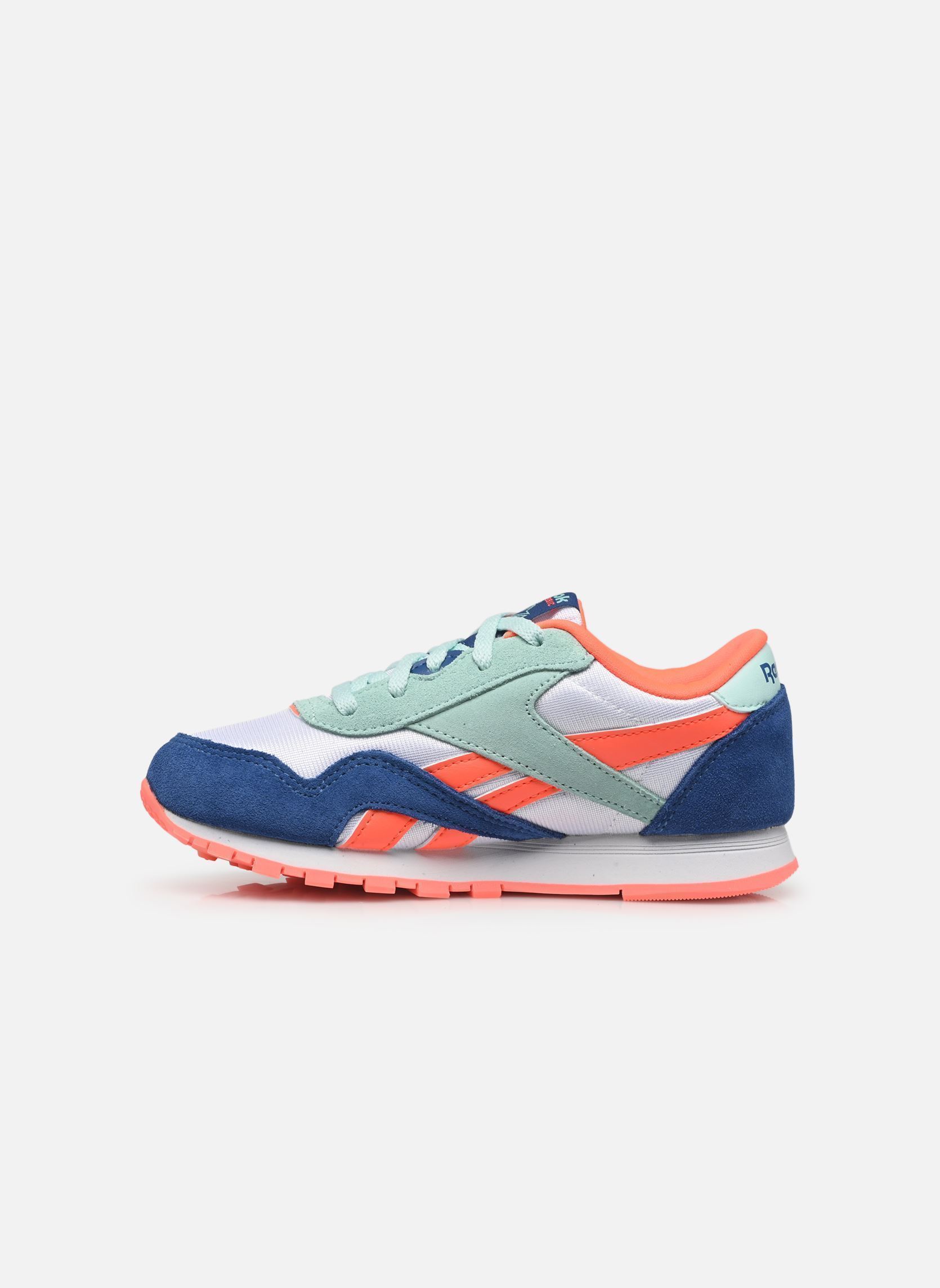 Niedrige Sneaker Cl Nylon K blau Reebok Niedrige Sneaker Cl Nylon K blau TWILIGIHTBLUE/FTWRWHITE/FLASHO