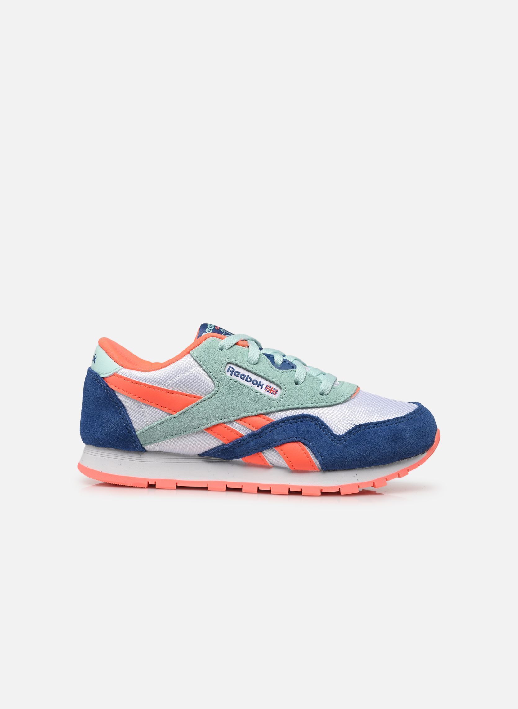 Niedrige Sneaker Cl Nylon K blau Reebok Niedrige Sneaker Cl Nylon K blau TWILIGIHTBLUE/FTWRWHITE/FLASHO
