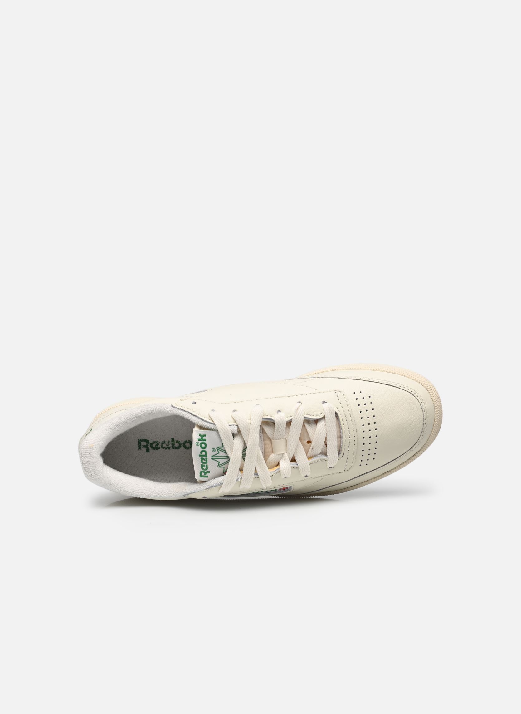 Baskets Club C 85 Vintage femme blanc Reebok Baskets Club C 85 Vintage femme blanc CHALK/ALABAS/GLEGRN