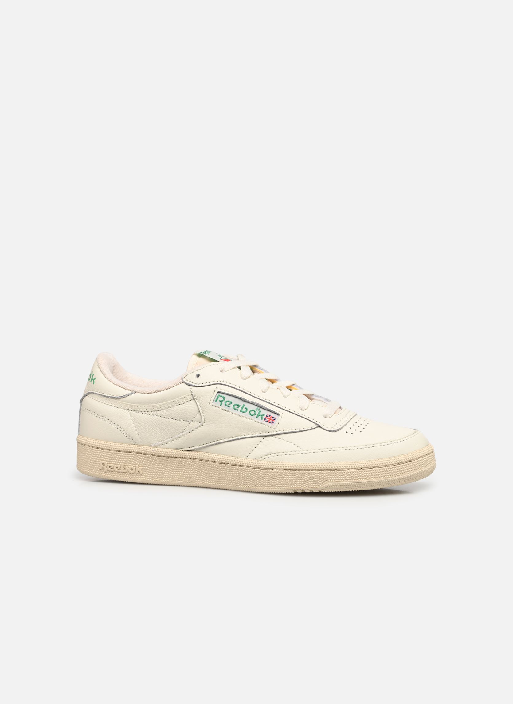 Baskets Club C 85 Vintage M homme blanc Reebok Baskets Club C 85 Vintage M homme blanc TOP-CHALK/PAPERWHITE/GLEN GREE