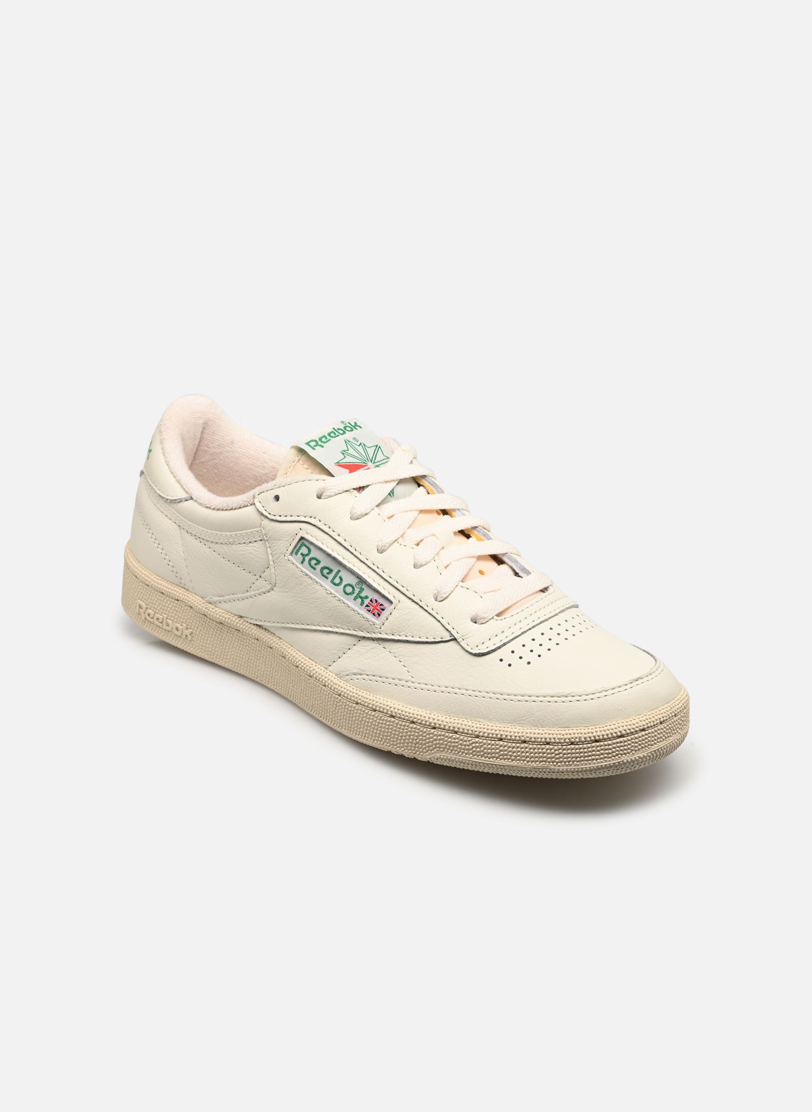 Baskets Club C 85 Vintage M homme blanc Reebok Baskets Club C 85 Vintage M homme blanc TOP-CHALK/PAPERWHITE/GLEN GREE