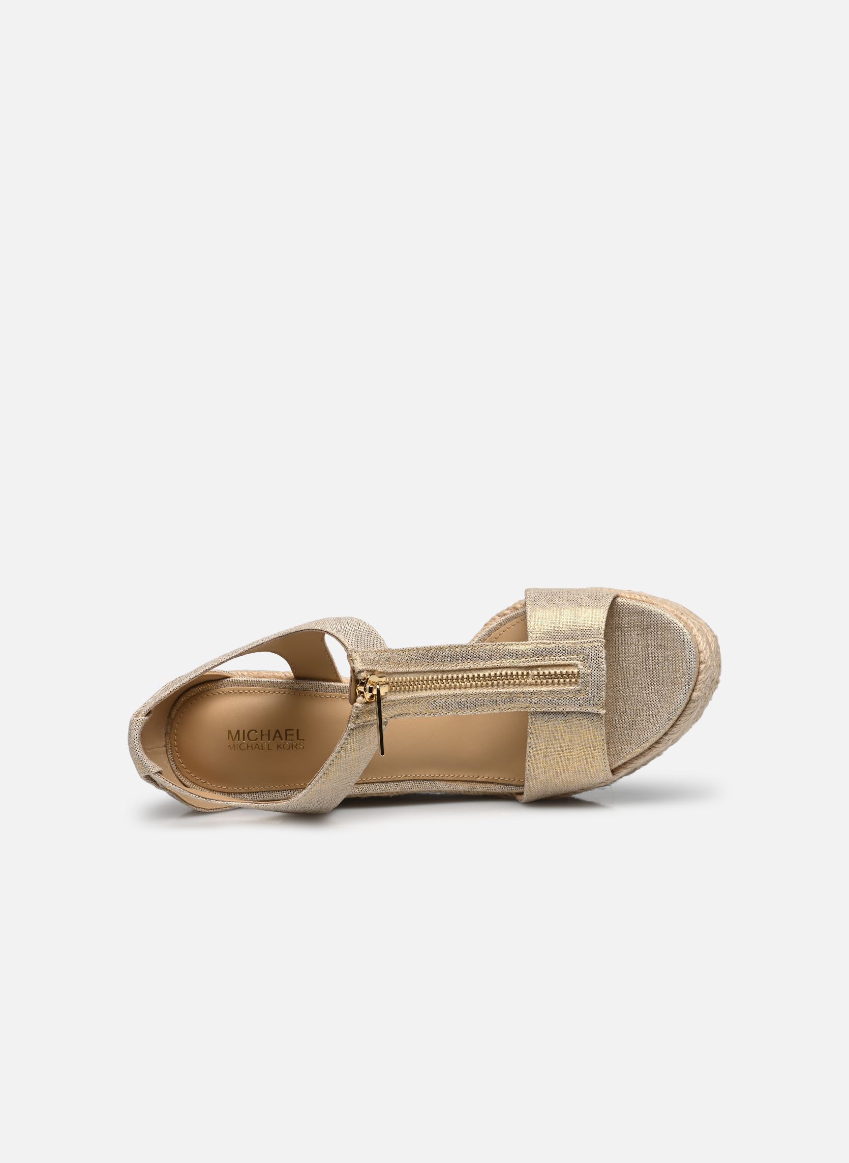Sandales compensées et plateformes BERKLEY MID WEDGE femme or et bronze Michael Michael Kors Sandales compensées et plateformes BERKLEY MID WEDGE femme or et bronze Pale Gold New