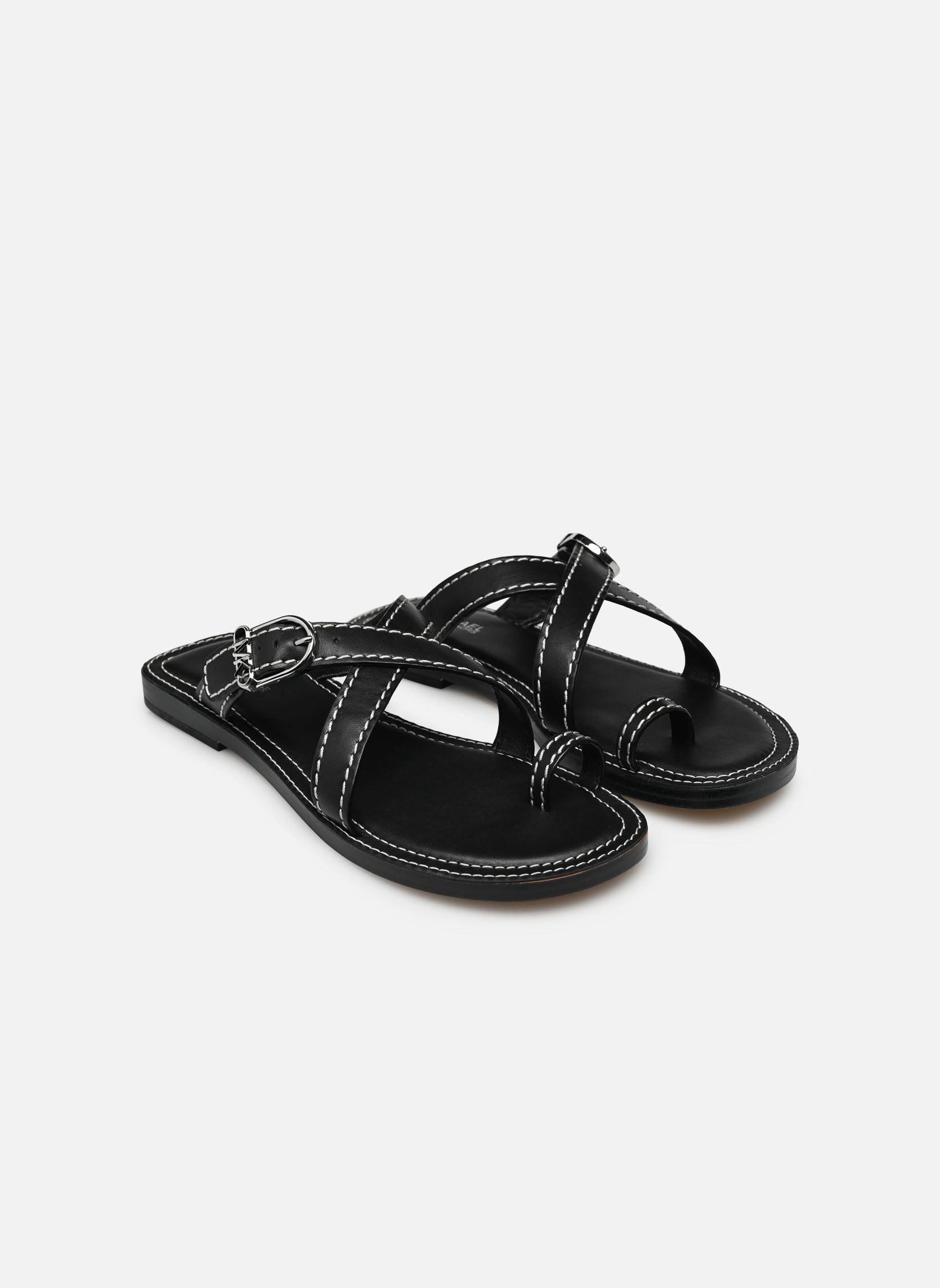 Pantoletten und Clogs ASHTON FLAT THONG damen schwarz Michael Michael Kors Pantoletten und Clogs ASHTON FLAT THONG damen schwarz Black