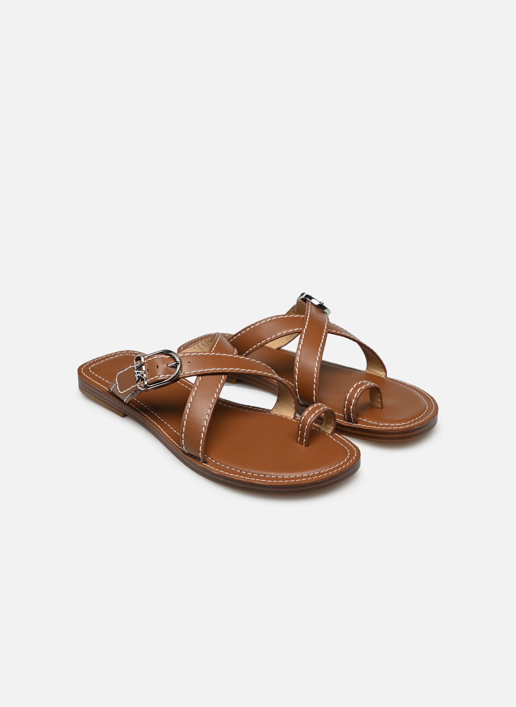 Zuecos y mules ASHTON FLAT THONG mujer marrón Michael Michael Kors Zuecos y mules ASHTON FLAT THONG mujer marrón Luggage