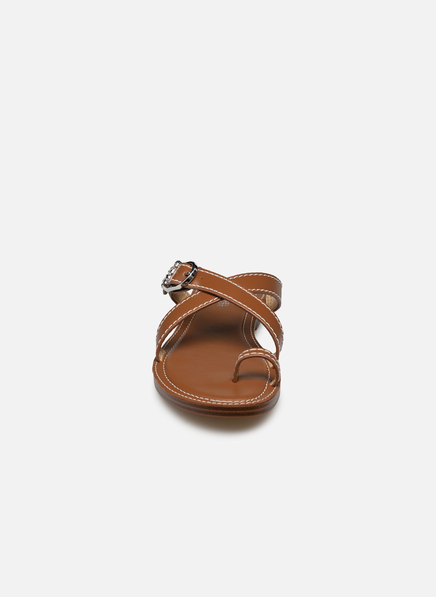 Zuecos y mules ASHTON FLAT THONG mujer marrón Michael Michael Kors Zuecos y mules ASHTON FLAT THONG mujer marrón Luggage