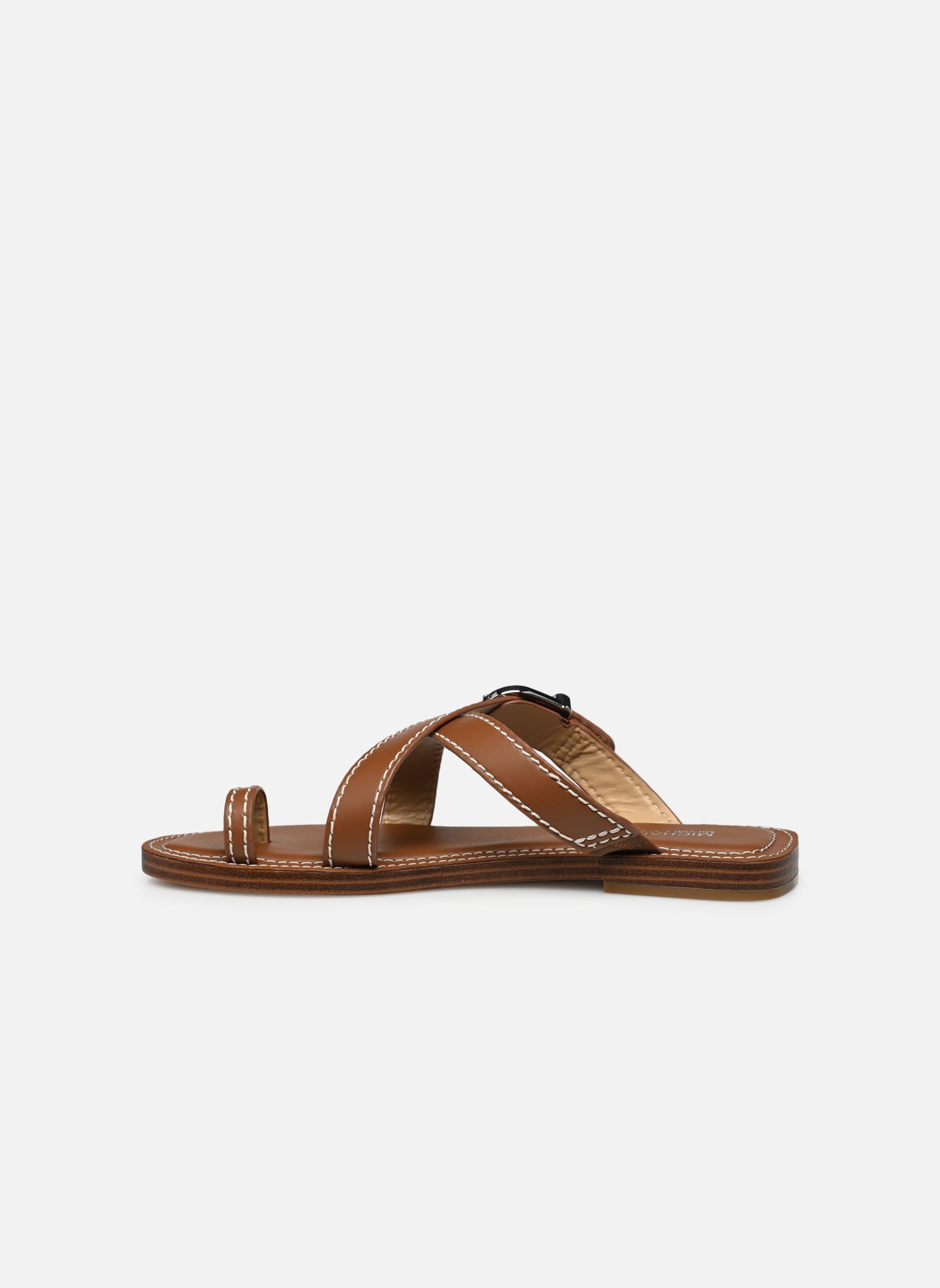 Zuecos y mules ASHTON FLAT THONG mujer marrón Michael Michael Kors Zuecos y mules ASHTON FLAT THONG mujer marrón Luggage