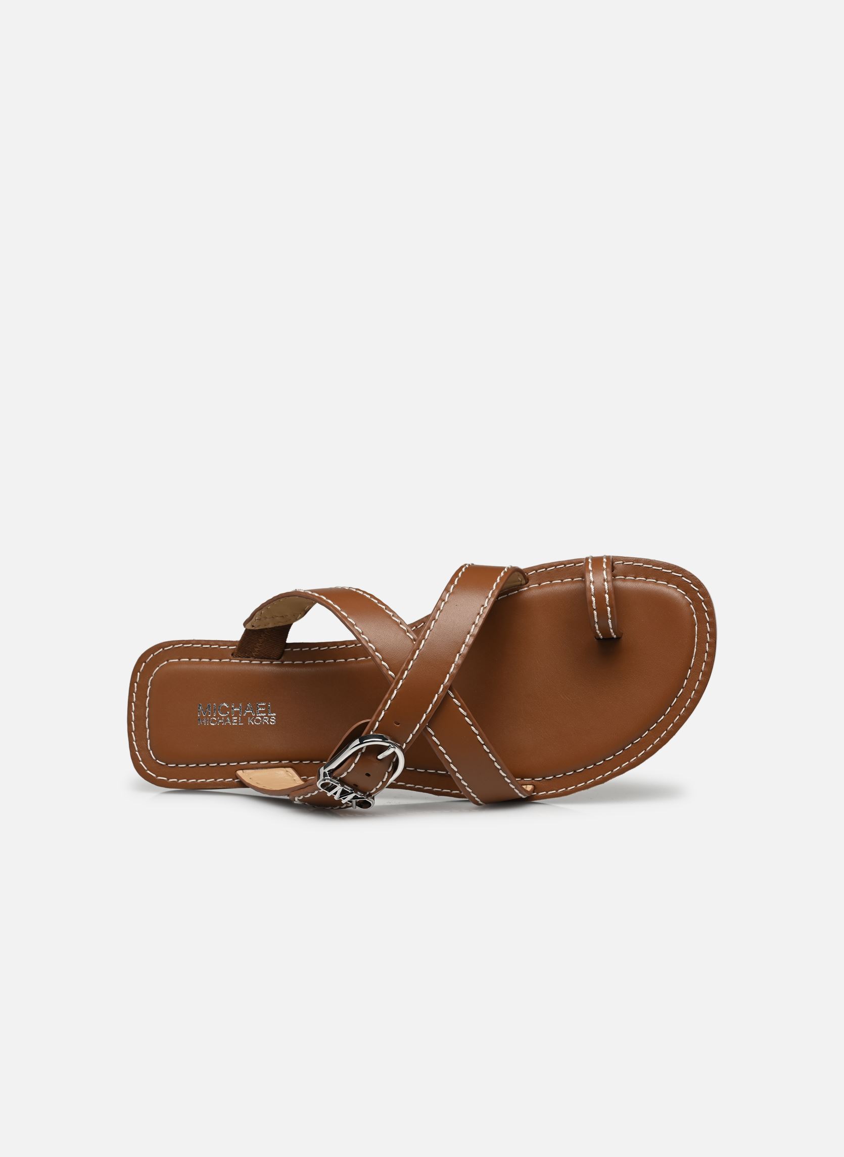 Zuecos y mules ASHTON FLAT THONG mujer marrón Michael Michael Kors Zuecos y mules ASHTON FLAT THONG mujer marrón Luggage