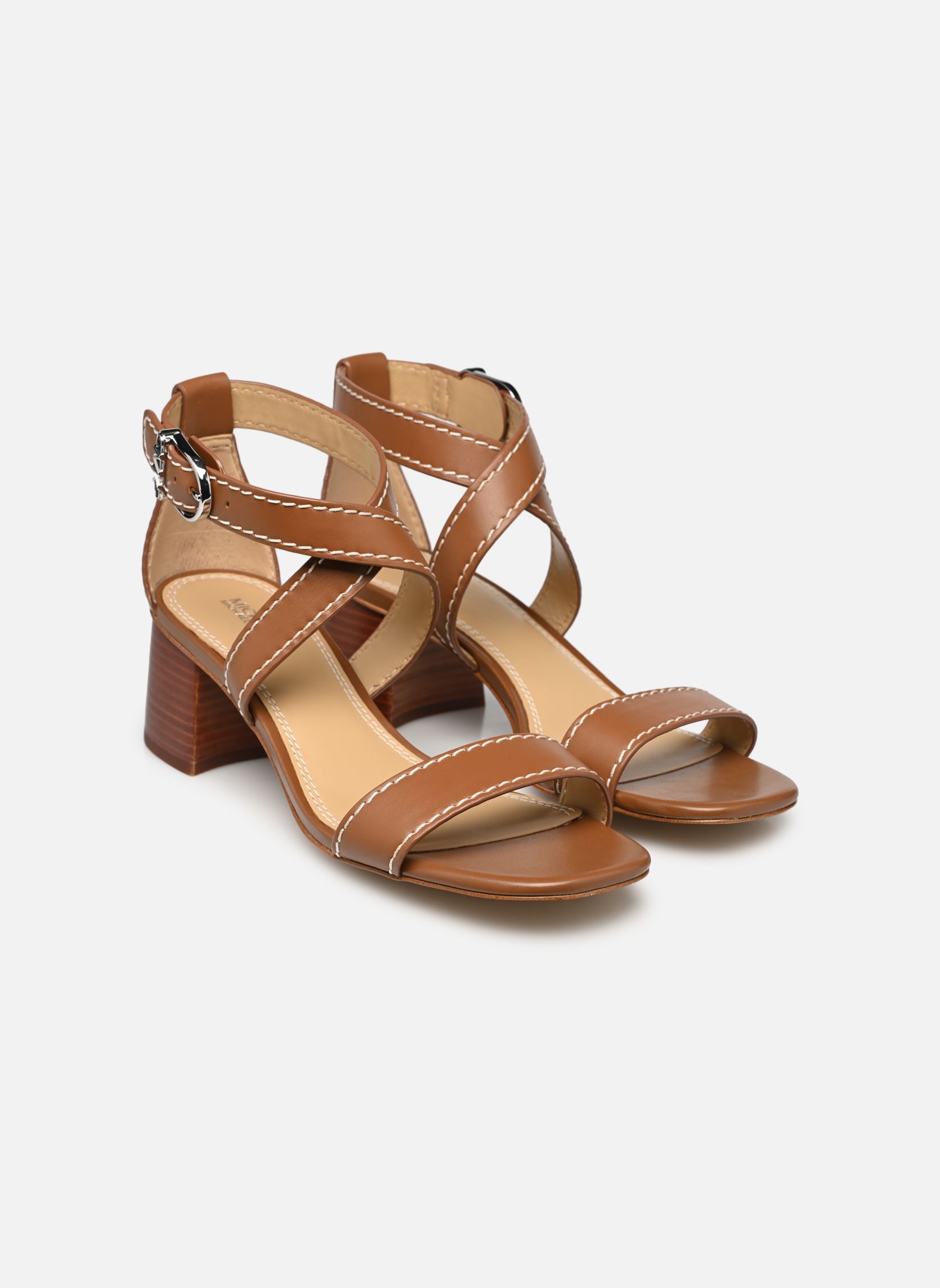 Sandales ASHTON MID SANDAL femme marron Michael Michael Kors Sandales ASHTON MID SANDAL femme marron Luggage