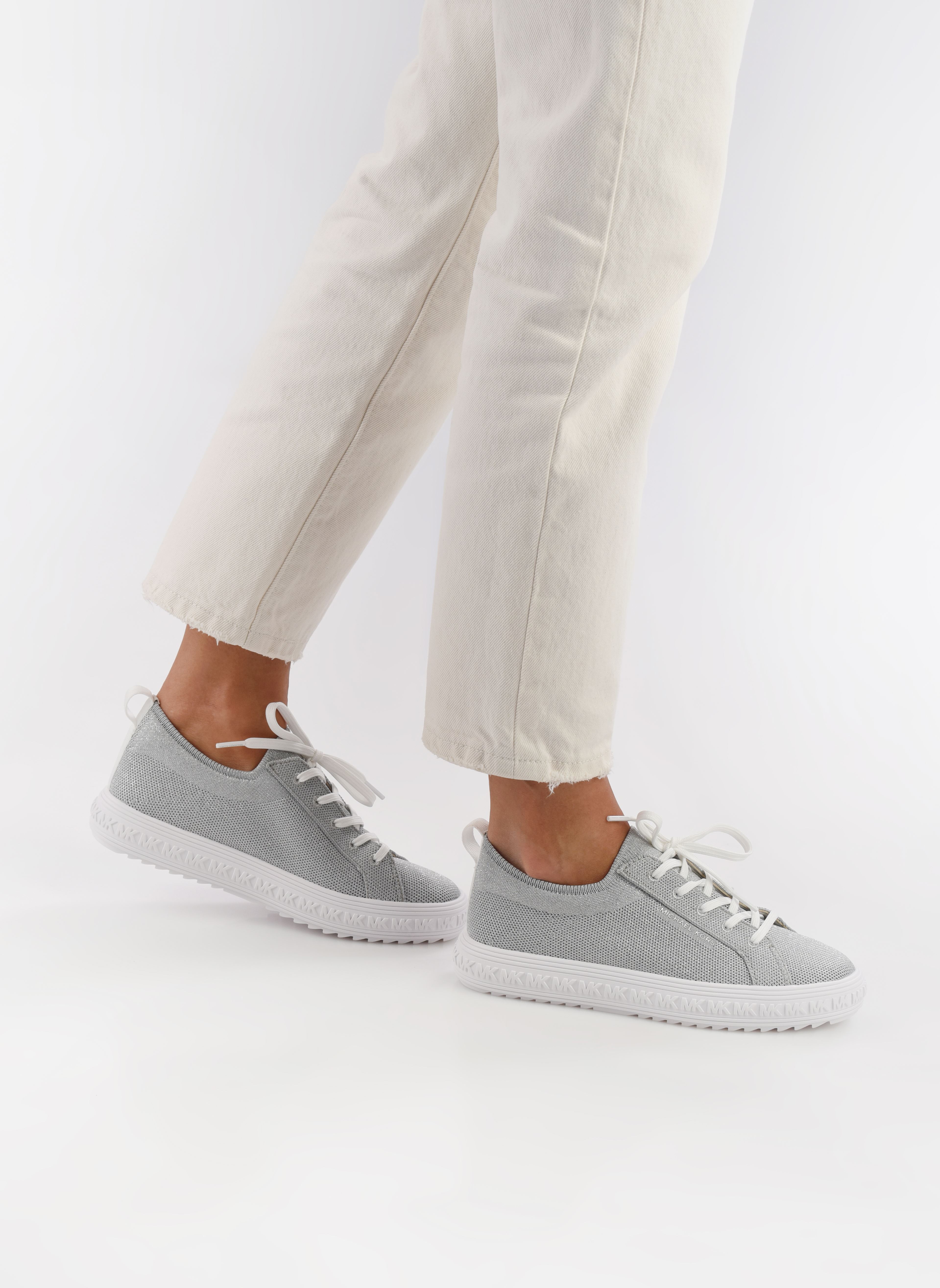Niedrige Sneaker GROVE KNIT LACE UP damen silber Michael Michael Kors Niedrige Sneaker GROVE KNIT LACE UP damen silber Silver