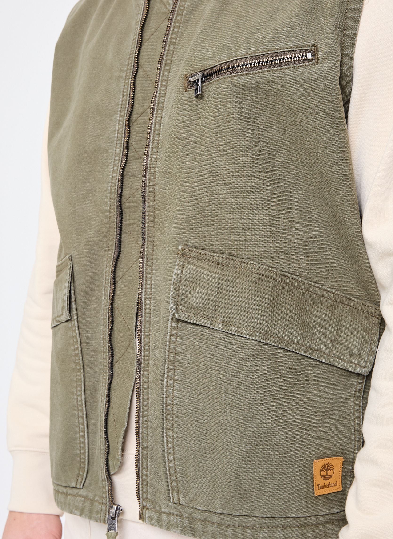 Vestes Washed Canvas Jacket homme vert Timberland Vestes Washed Canvas Jacket homme vert LEAF GREEN