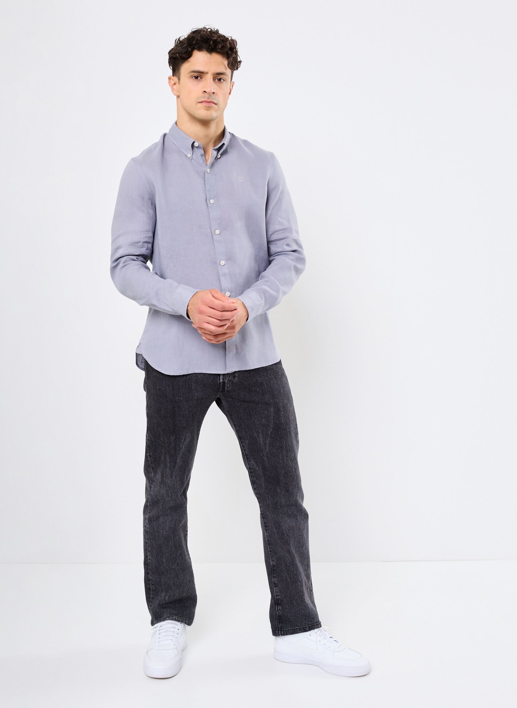 Hemden Linen Shirt heren grijs Timberland Hemden Linen Shirt heren grijs QUICKSILVER