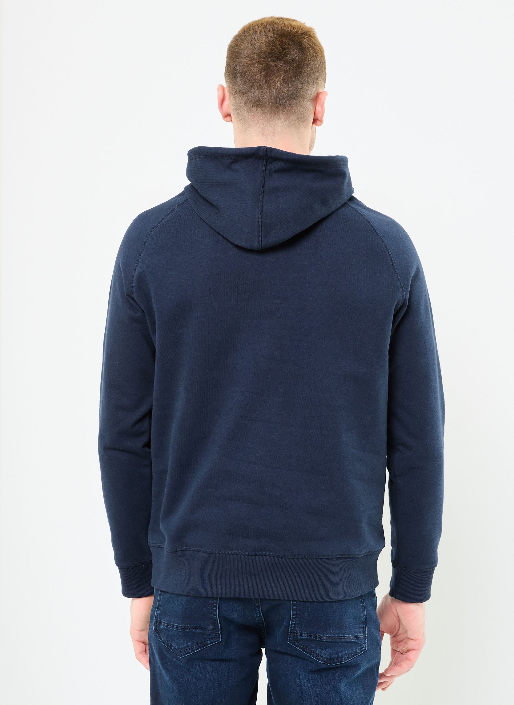 Sweats à capuche Loopback Hoodie homme bleu Timberland Sweats à capuche Loopback Hoodie homme bleu DARK SAPPHIRE-DARK DENIM