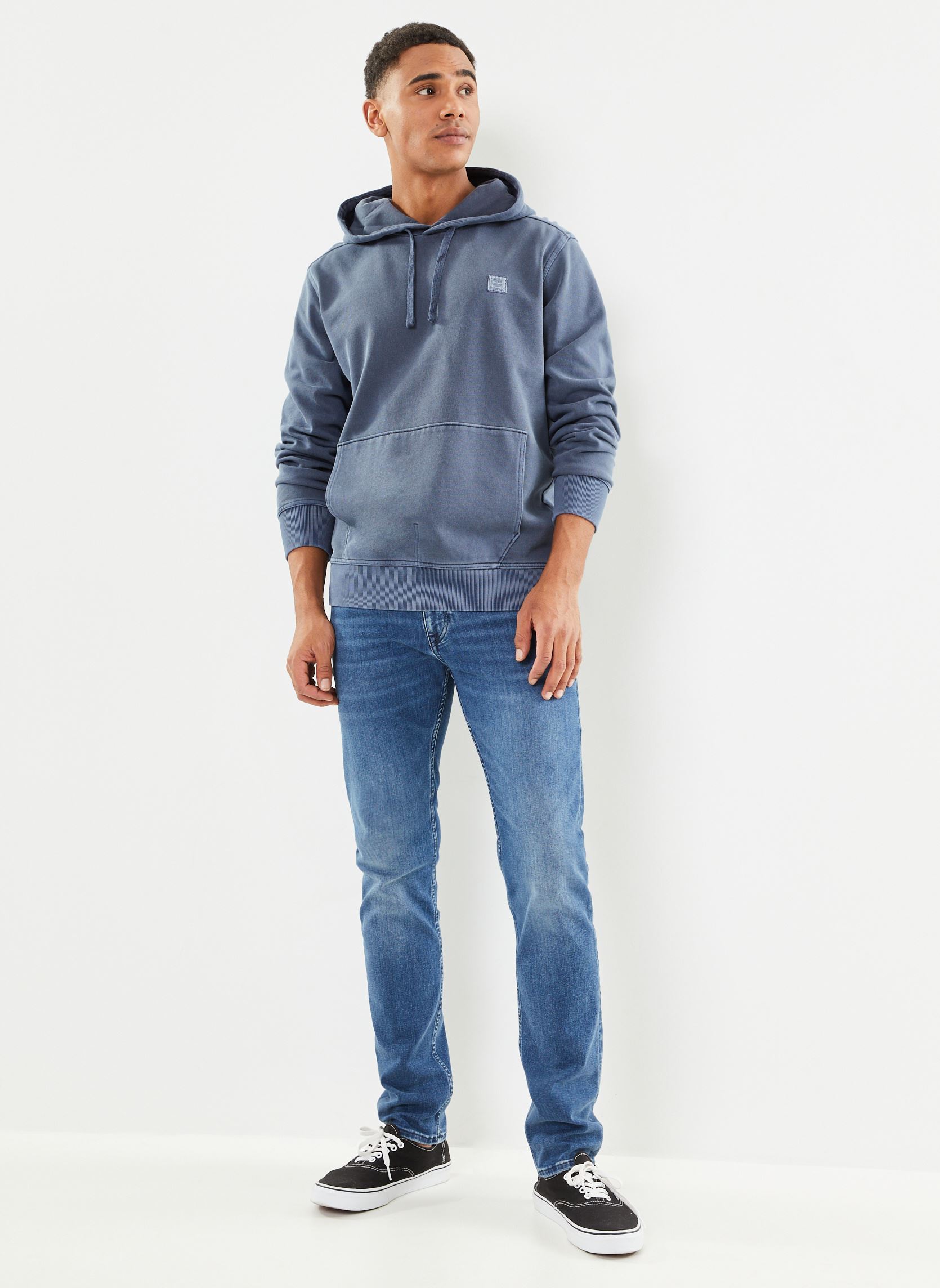 Sweats à capuche Garment Dye Hoodie homme bleu Timberland Sweats à capuche Garment Dye Hoodie homme bleu DARK SAPPHIRE