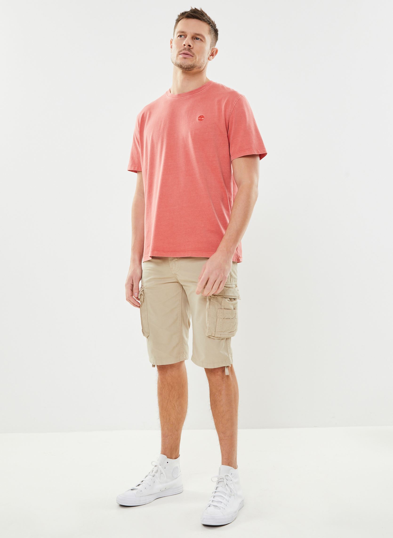 T-shirts met korte mouwen Garment Dye Short Sleeve Tee heren rood Timberland T-shirts met korte mouwen Garment Dye Short Sleeve Tee heren rood BURNT SIENNA APP