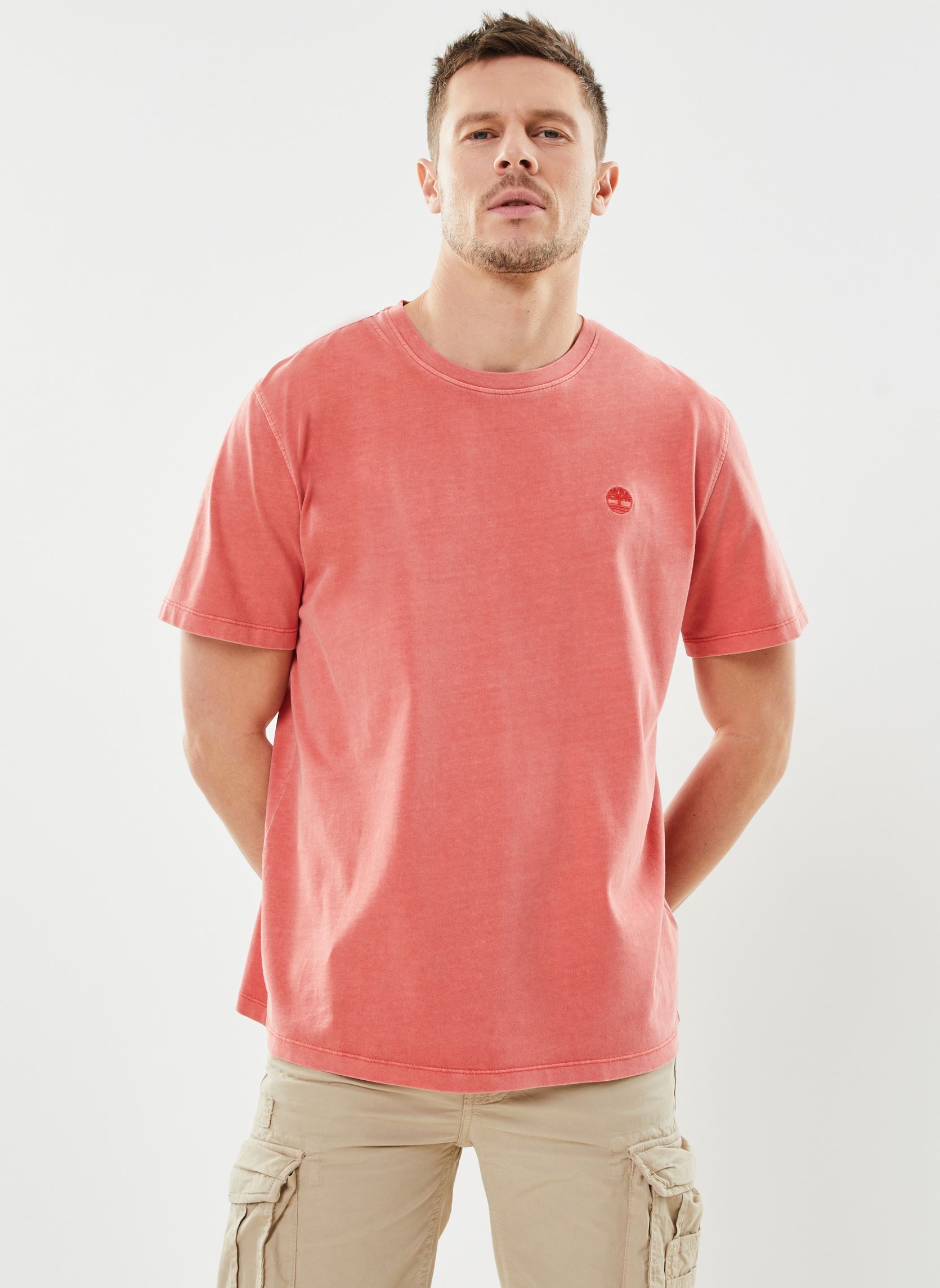 T-shirts met korte mouwen Garment Dye Short Sleeve Tee heren rood Timberland T-shirts met korte mouwen Garment Dye Short Sleeve Tee heren rood BURNT SIENNA APP