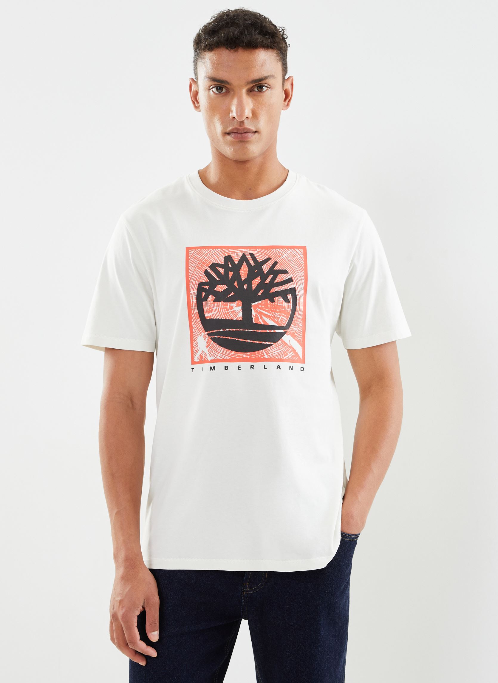 Vêtements Timberland Short Sleeve Front Graphic Tee pour Accessoires