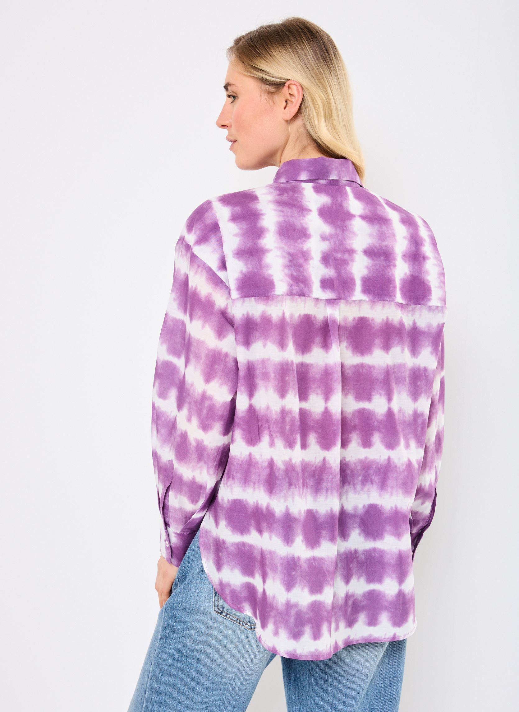 Chemises manches longues Tomy femme violet Jolie Jolie Petite Mendigote Chemises manches longues Tomy femme violet Jacinthe