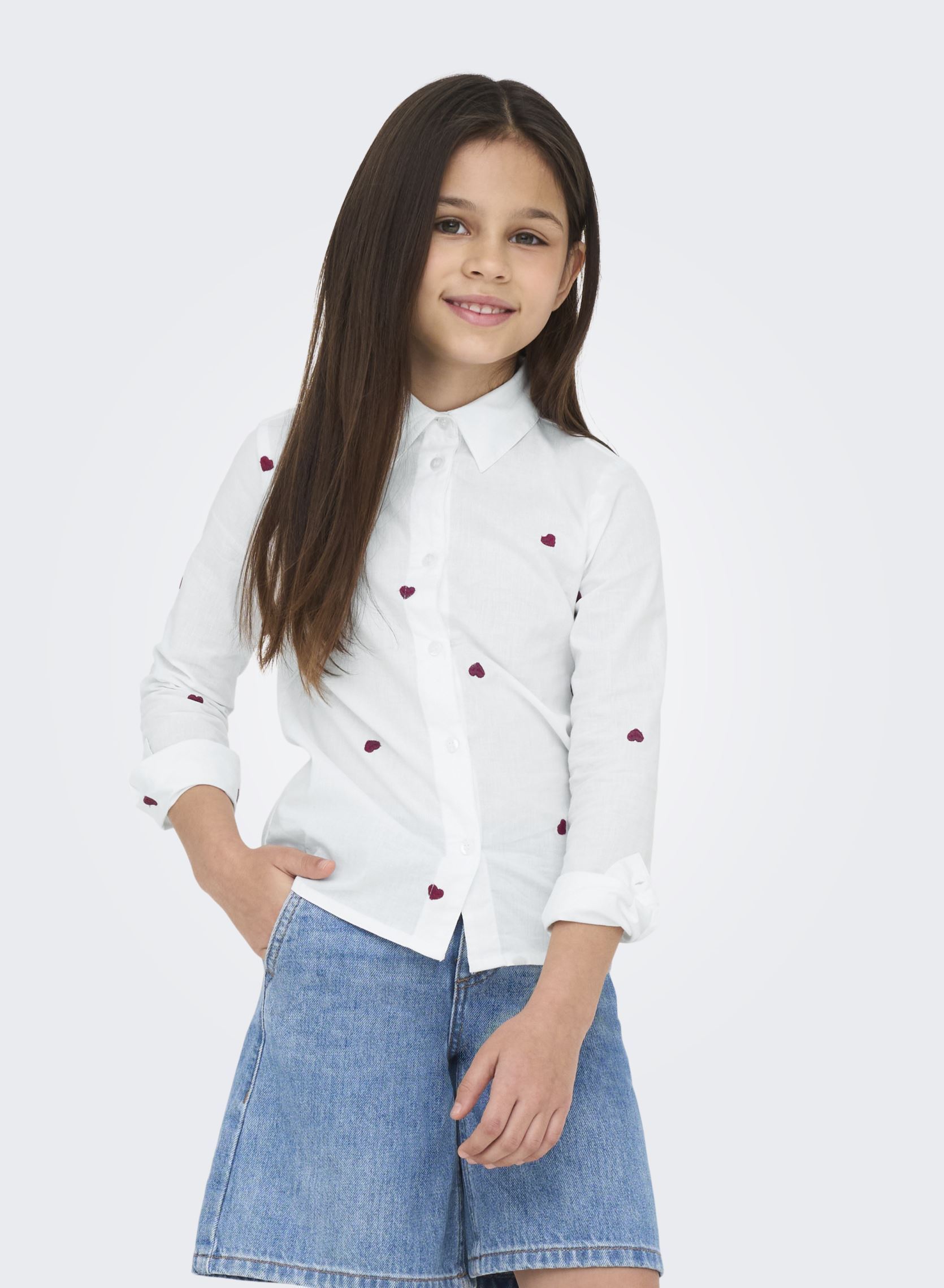 Vêtements Kids Only Koglina Grace / Emb Shirt Wvn pour Accessoires
