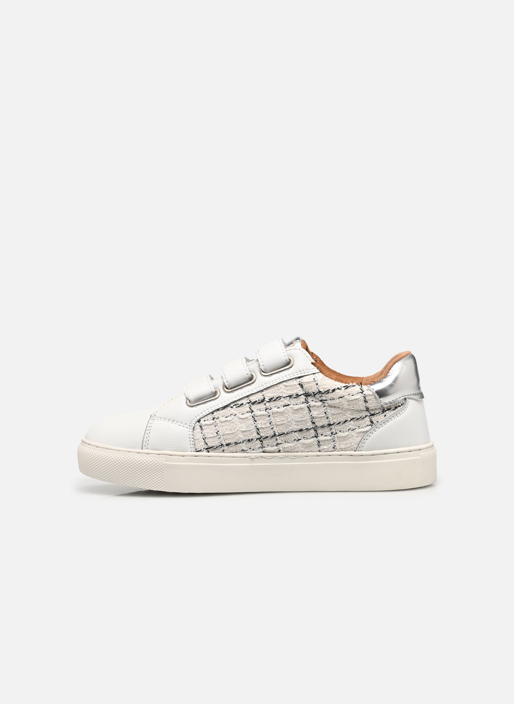 Lage sneakers QL5006 dames wit Divine Factory Lage sneakers QL5006 dames wit Blanc