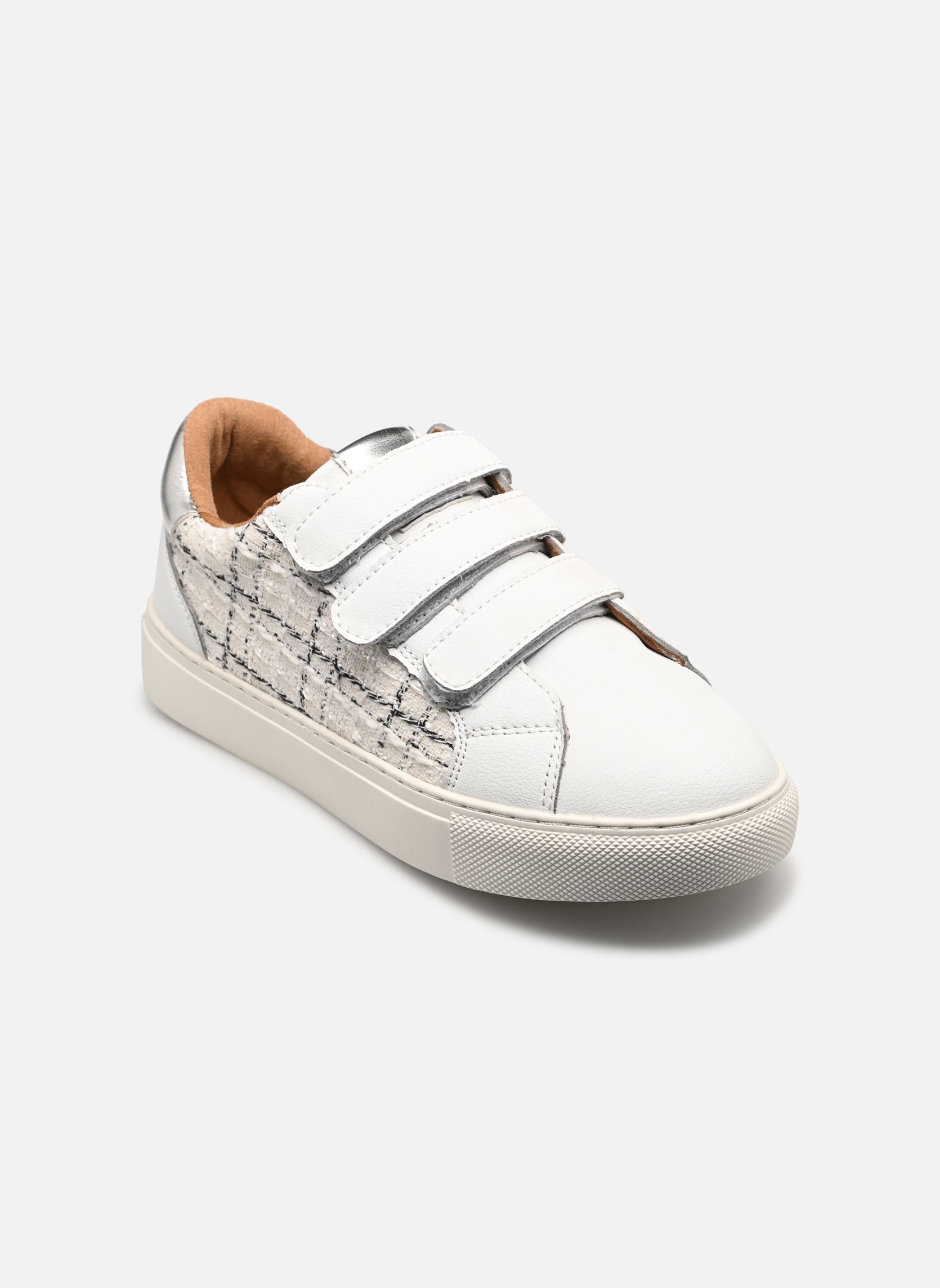 Lage sneakers QL5006 dames wit Divine Factory Lage sneakers QL5006 dames wit Blanc