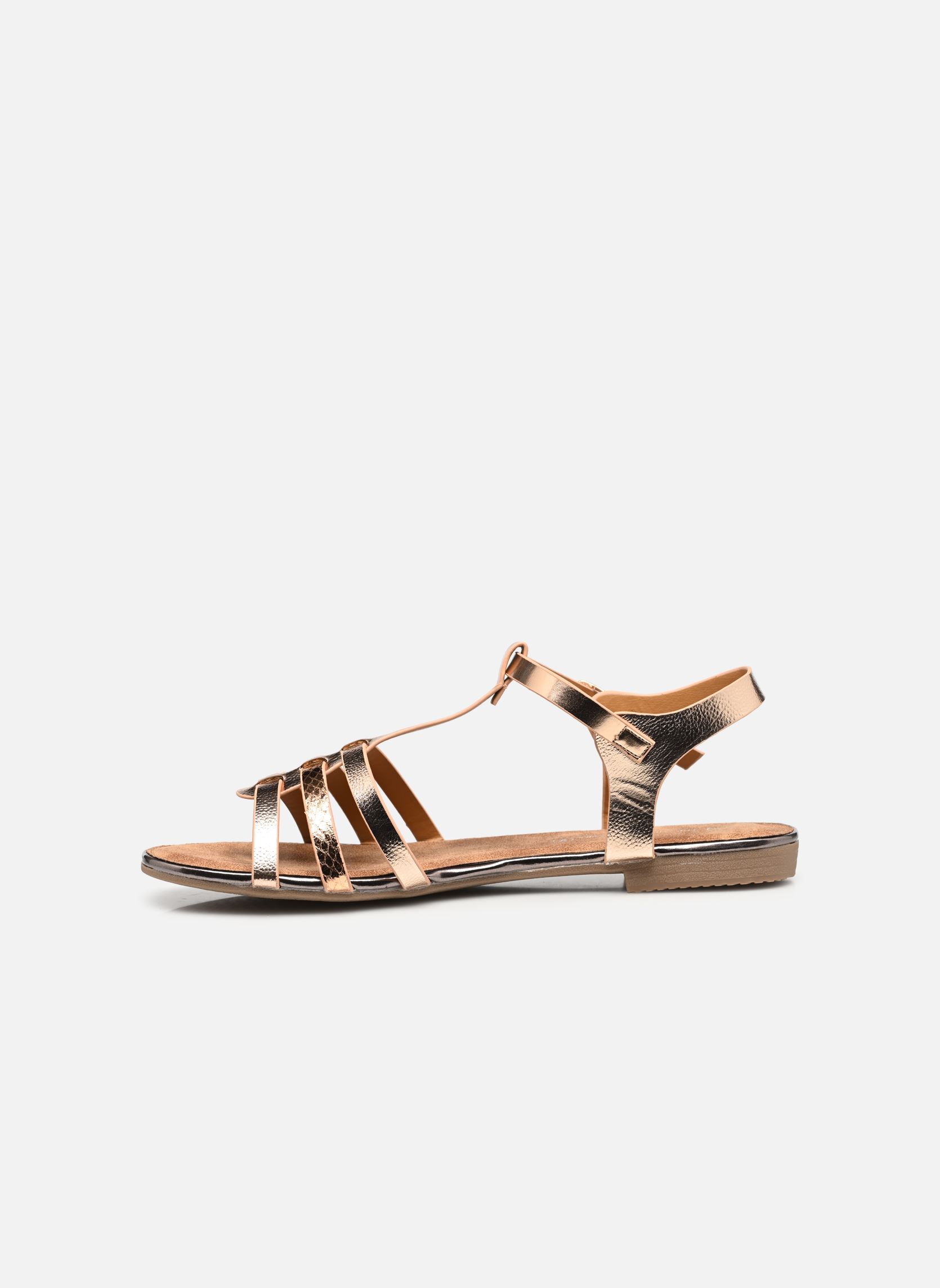 Sandali piatti FJ5030 donna rosa Divine Factory Sandali piatti FJ5030 donna rosa Beige