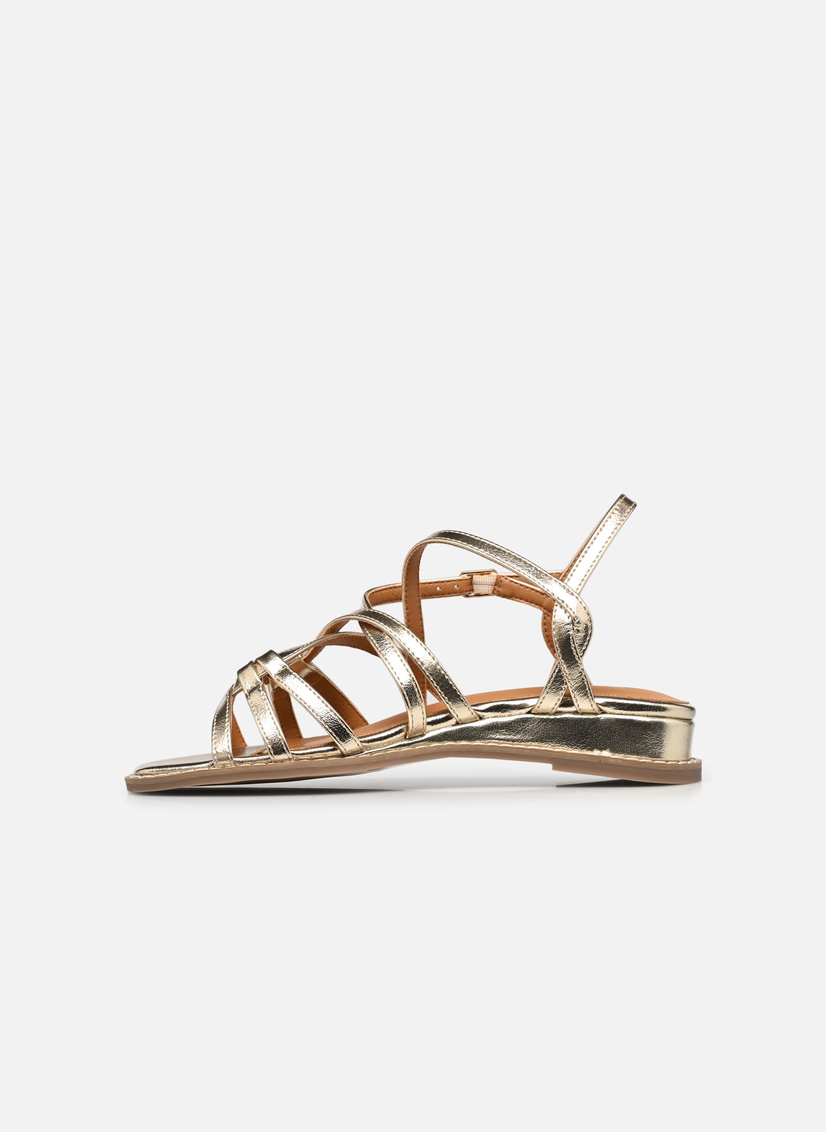 Sandales compensées et plateformes QL5028 femme or et bronze Divine Factory Sandales compensées et plateformes QL5028 femme or et bronze Or