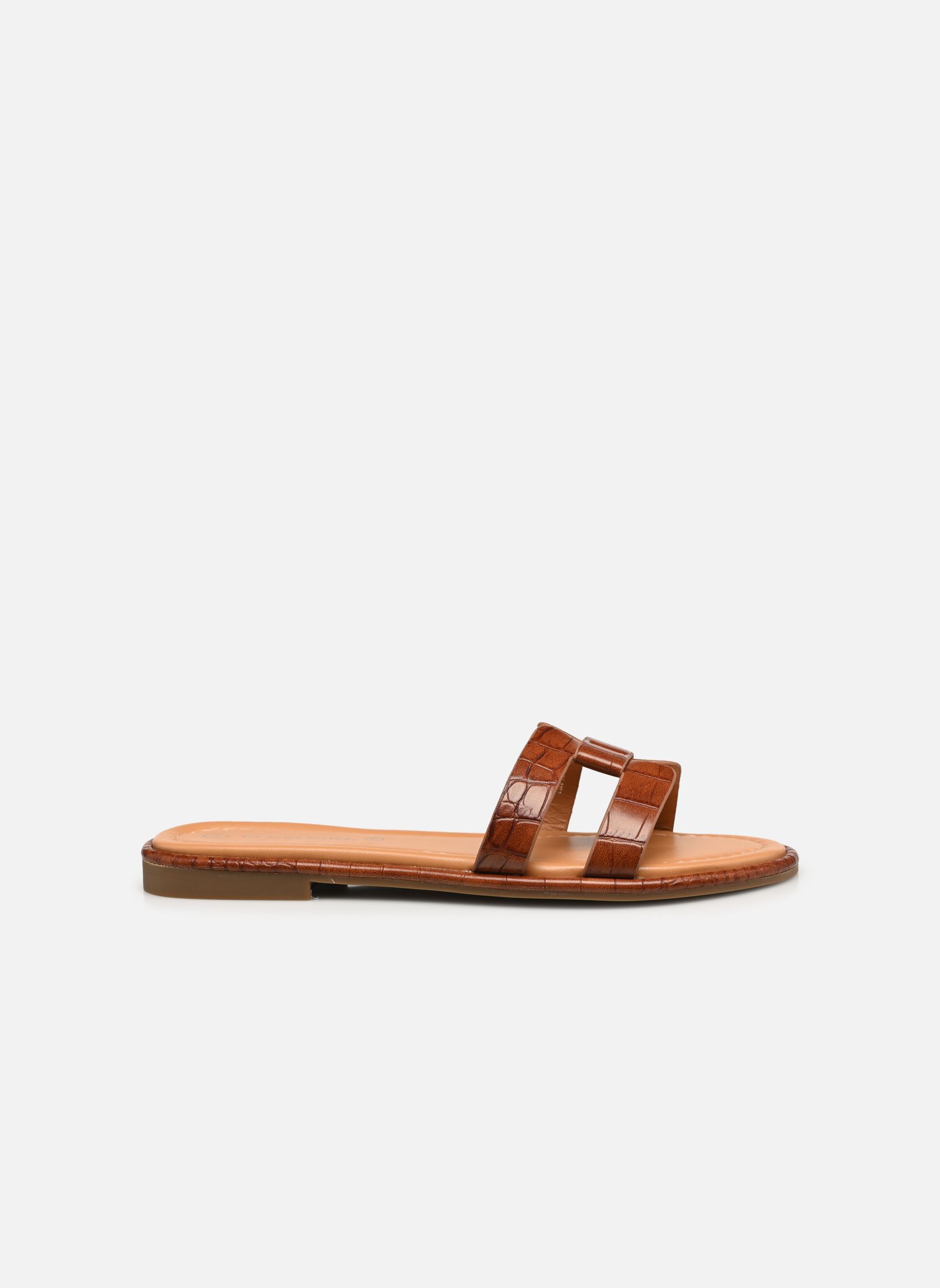 Zuecos y mules HK4360 mujer marrón Divine Factory Zuecos y mules HK4360 mujer marrón Camel
