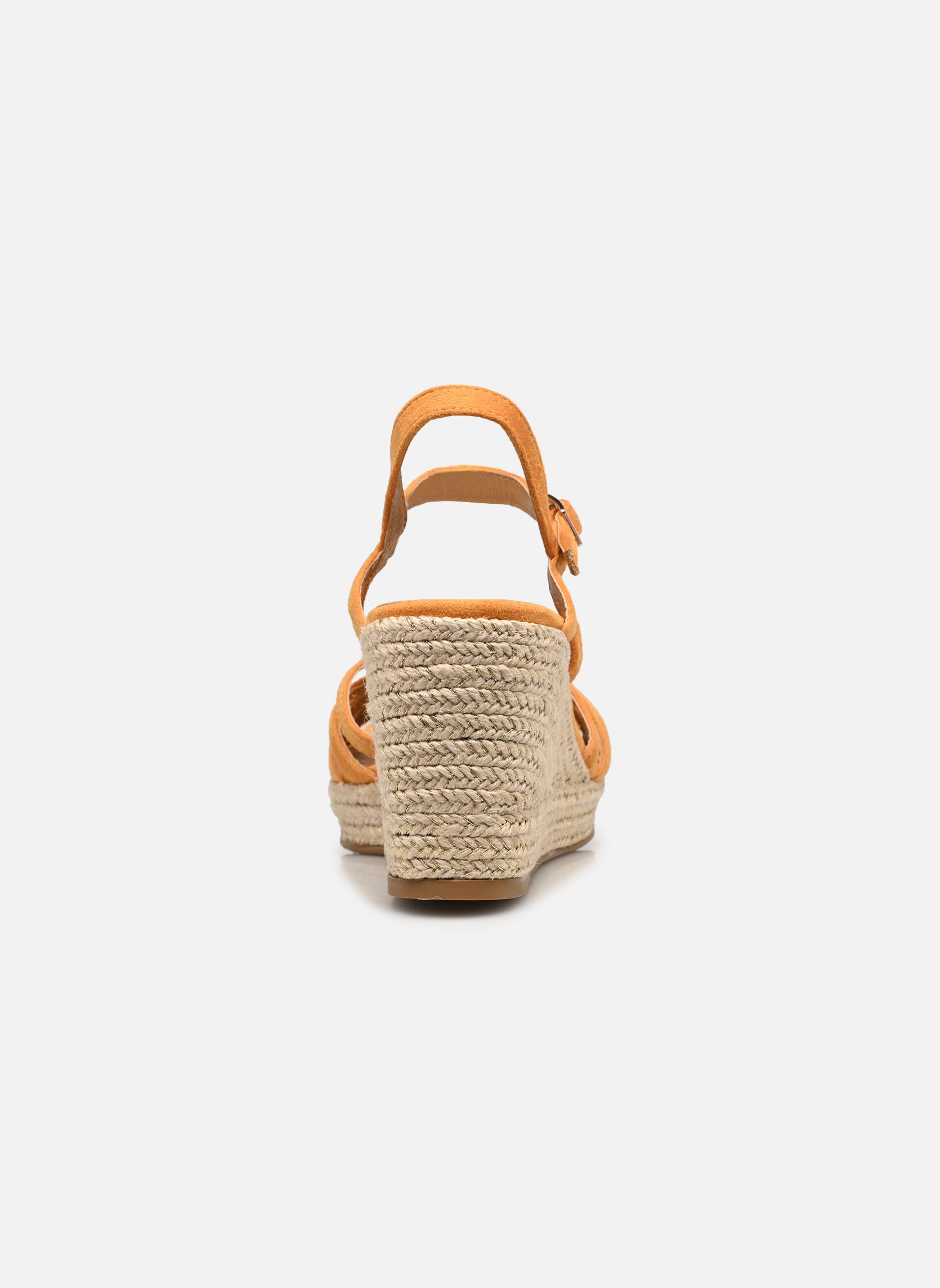 Keil- und Plateausandalen QL5012 damen orange Divine Factory Keil- und Plateausandalen QL5012 damen orange Orange