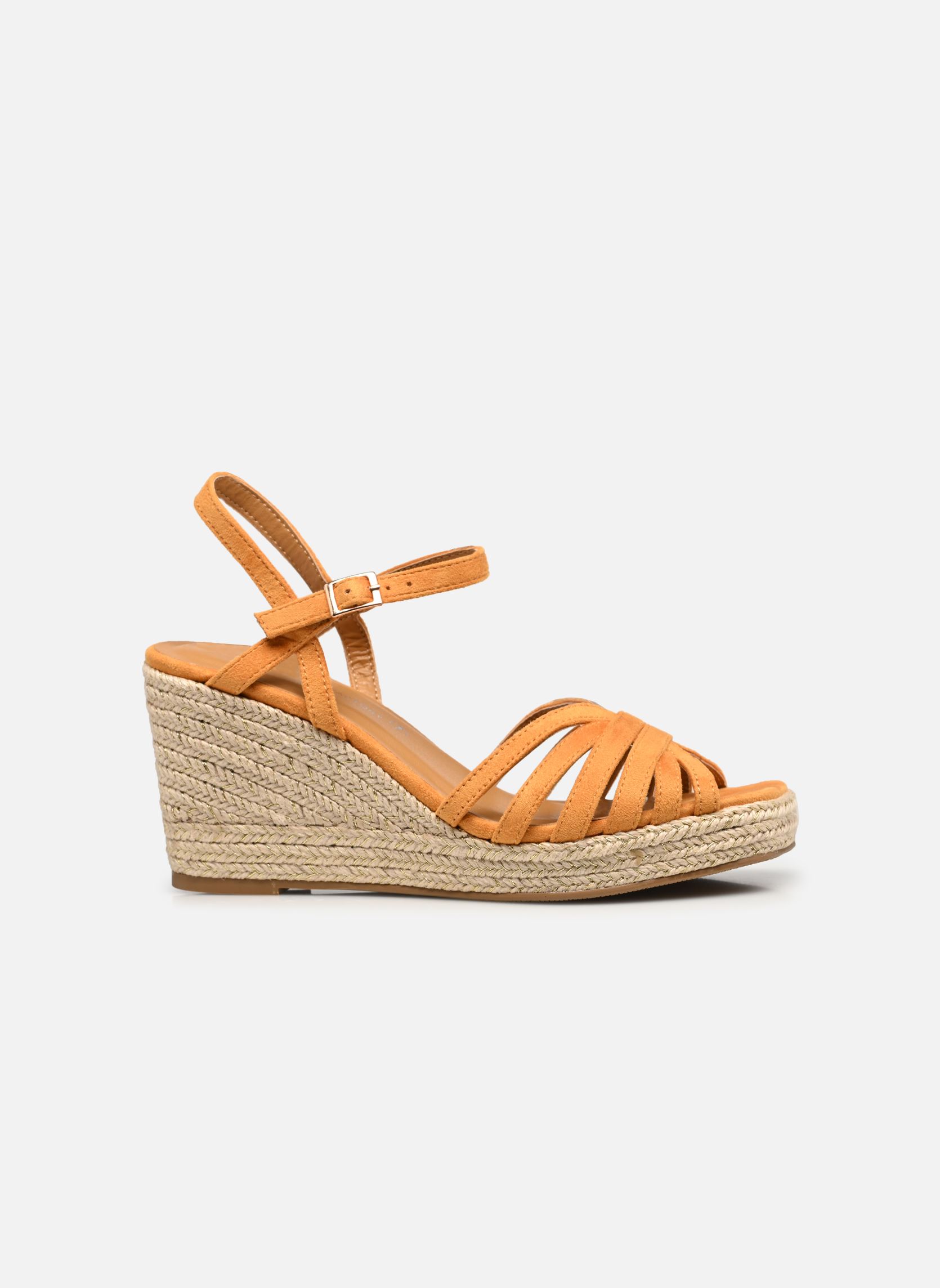 Keil- und Plateausandalen QL5012 damen orange Divine Factory Keil- und Plateausandalen QL5012 damen orange Orange