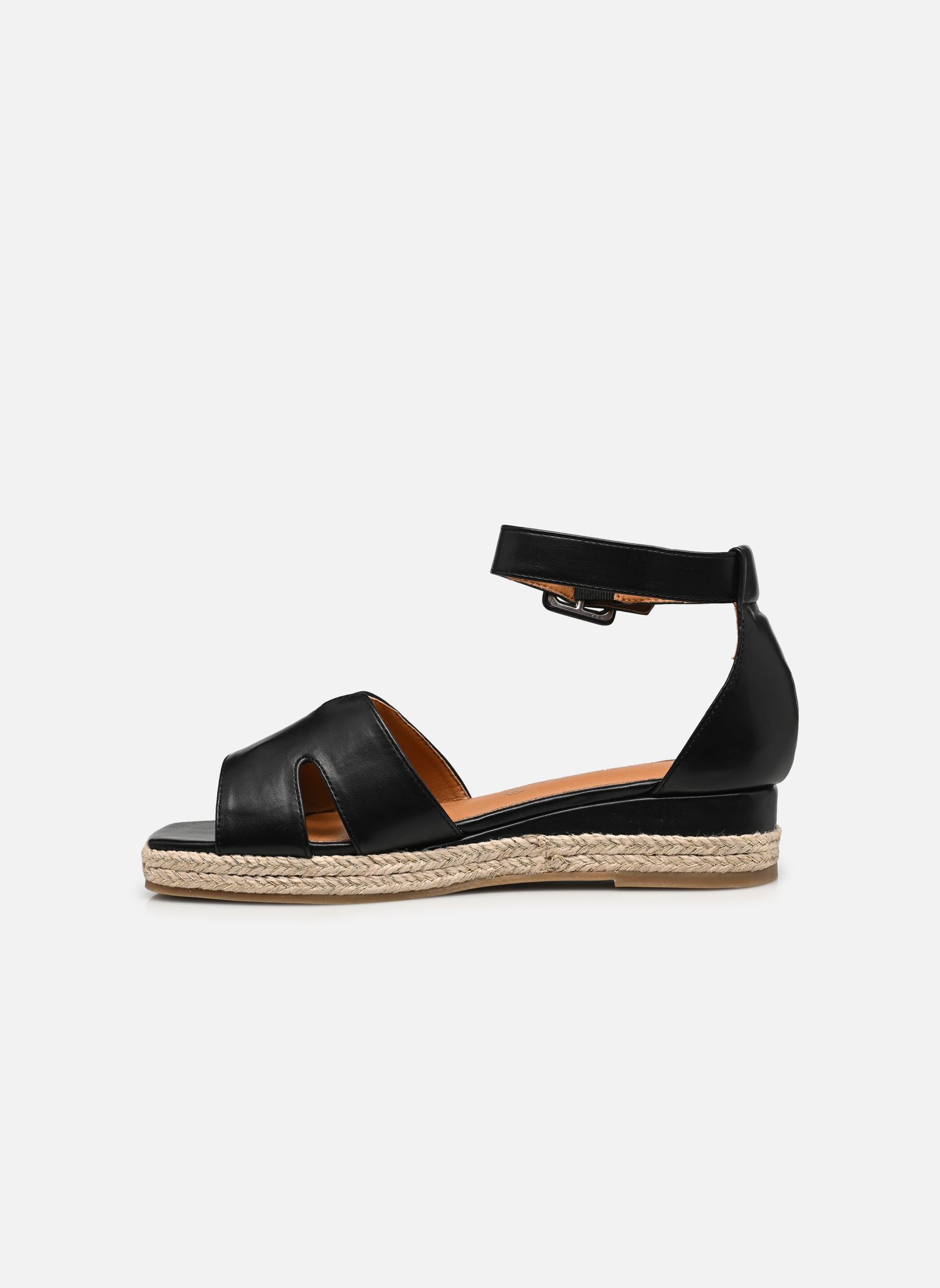 Sandales compensées et plateformes QL5008 femme noir Divine Factory Sandales compensées et plateformes QL5008 femme noir Noir