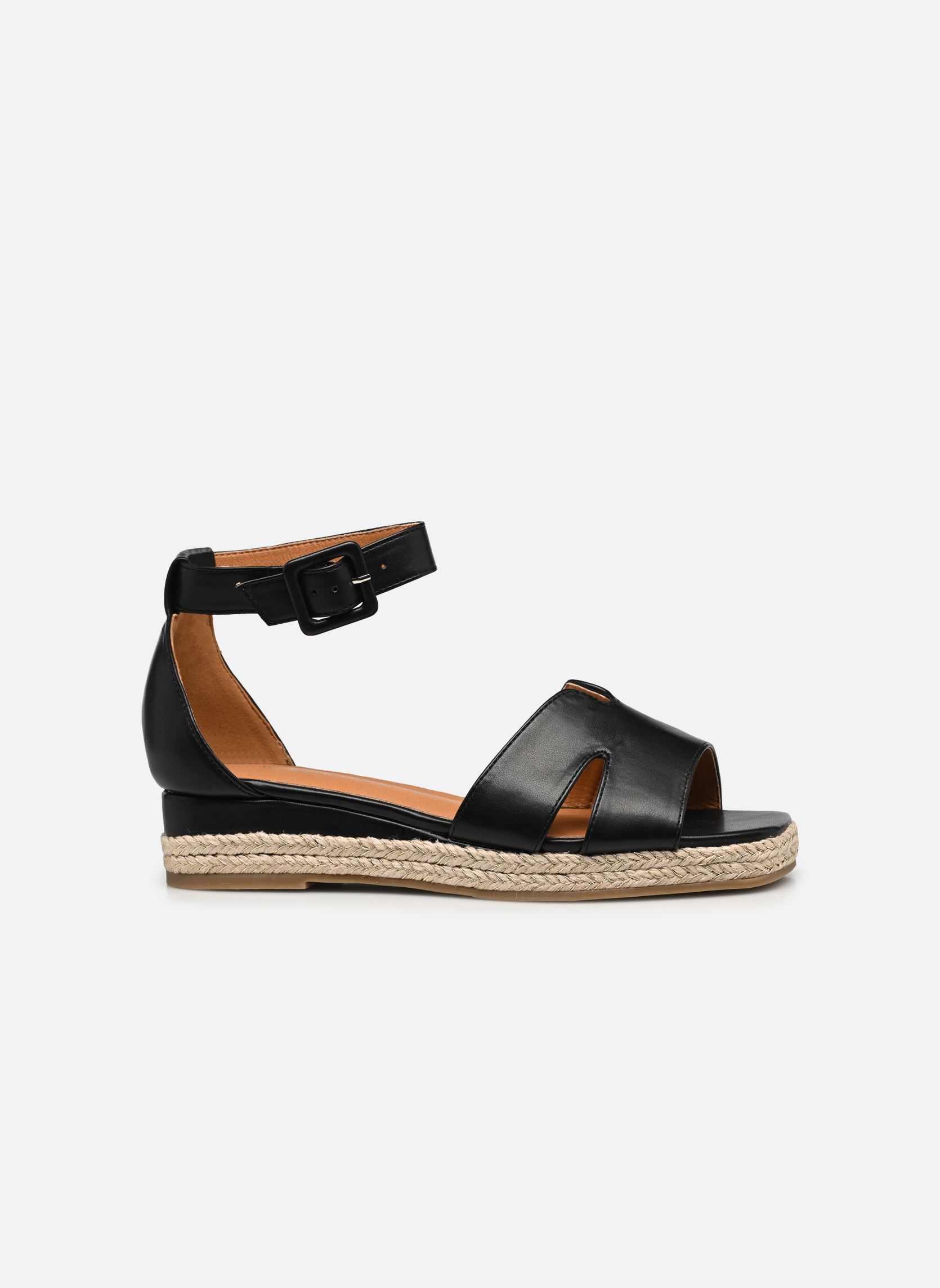 Sandales compensées et plateformes QL5008 femme noir Divine Factory Sandales compensées et plateformes QL5008 femme noir Noir