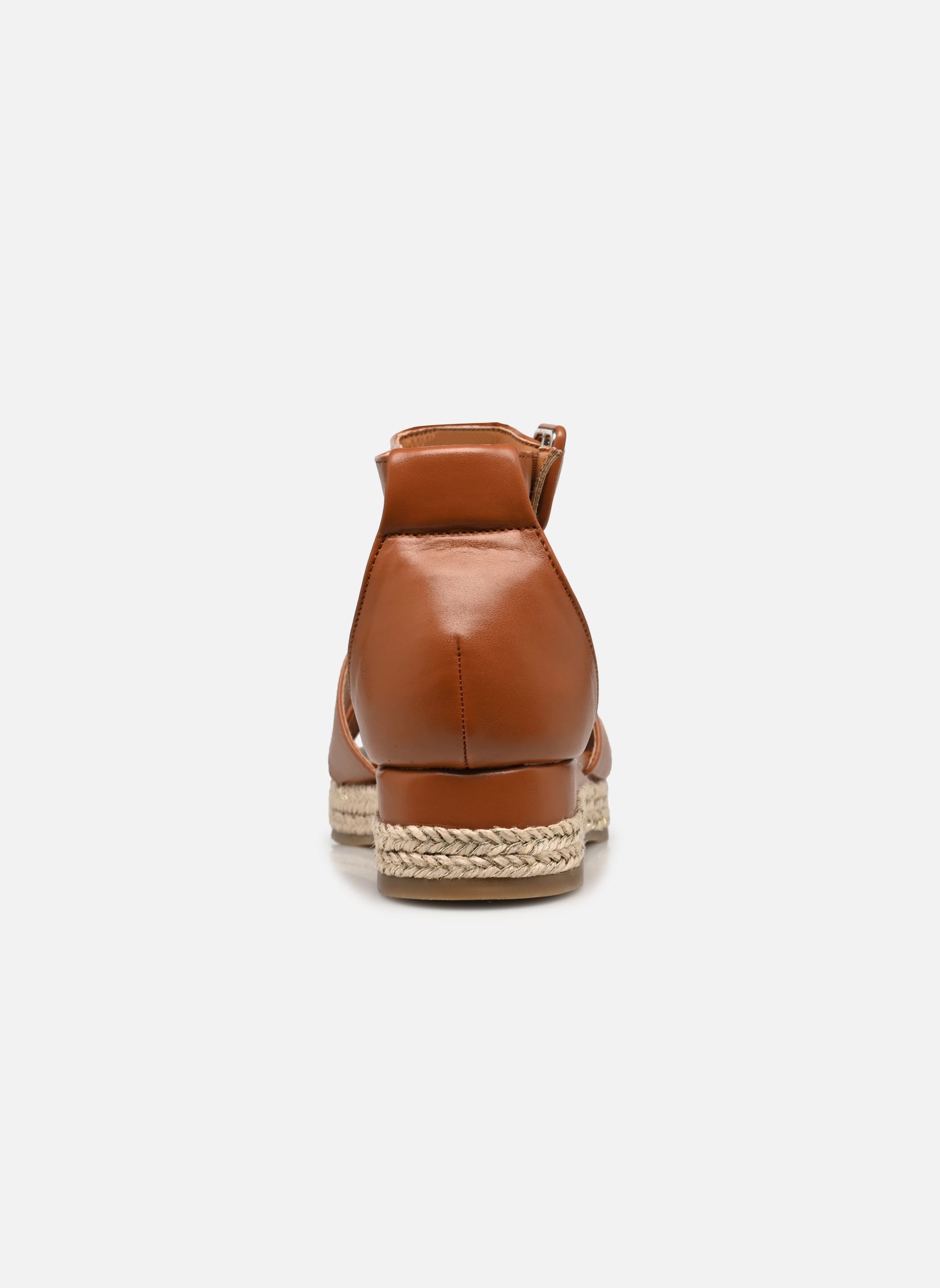 Sandalias y plataformas de cuña QL5008 mujer marrón Divine Factory Sandalias y plataformas de cuña QL5008 mujer marrón Camel