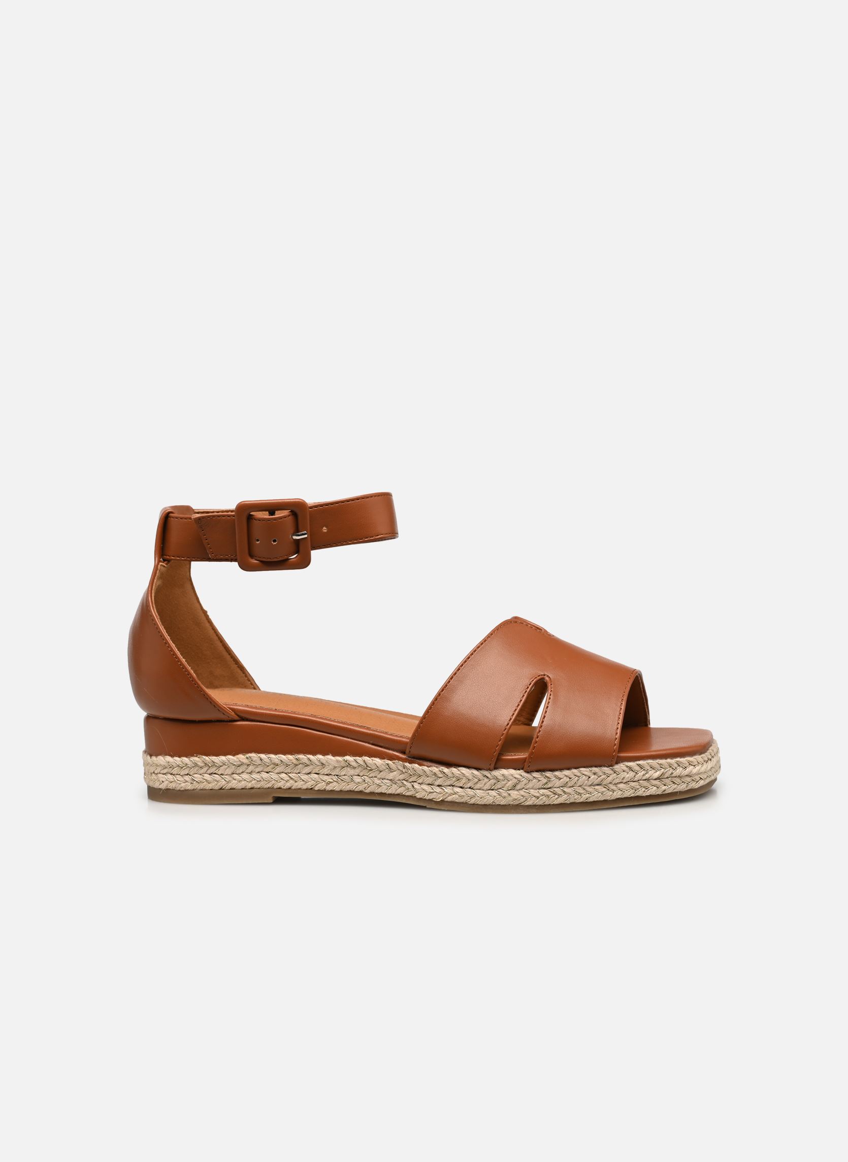 Sandalias y plataformas de cuña QL5008 mujer marrón Divine Factory Sandalias y plataformas de cuña QL5008 mujer marrón Camel