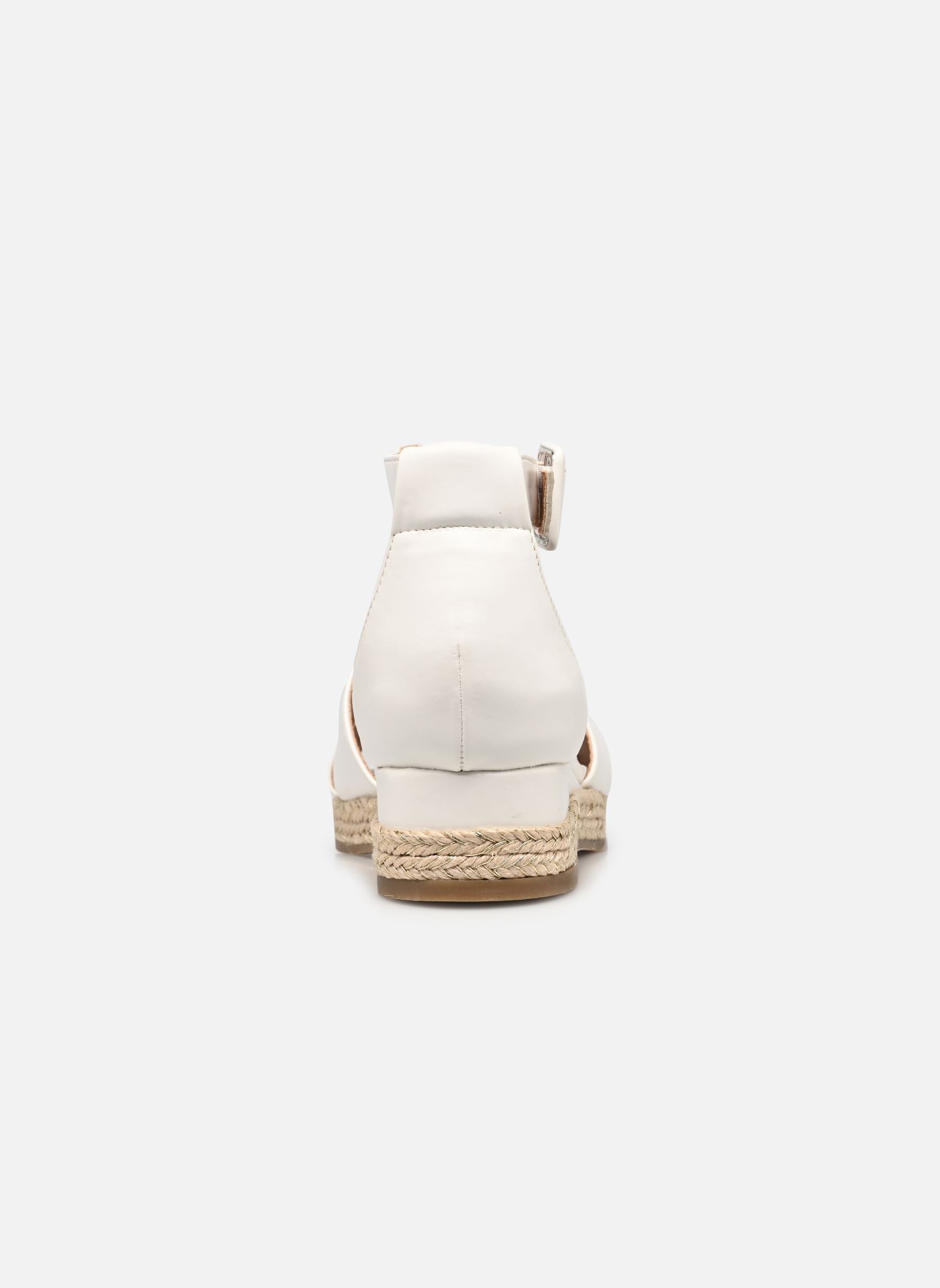 Sandales compensées et plateformes QL5008 femme blanc Divine Factory Sandales compensées et plateformes QL5008 femme blanc Blanc