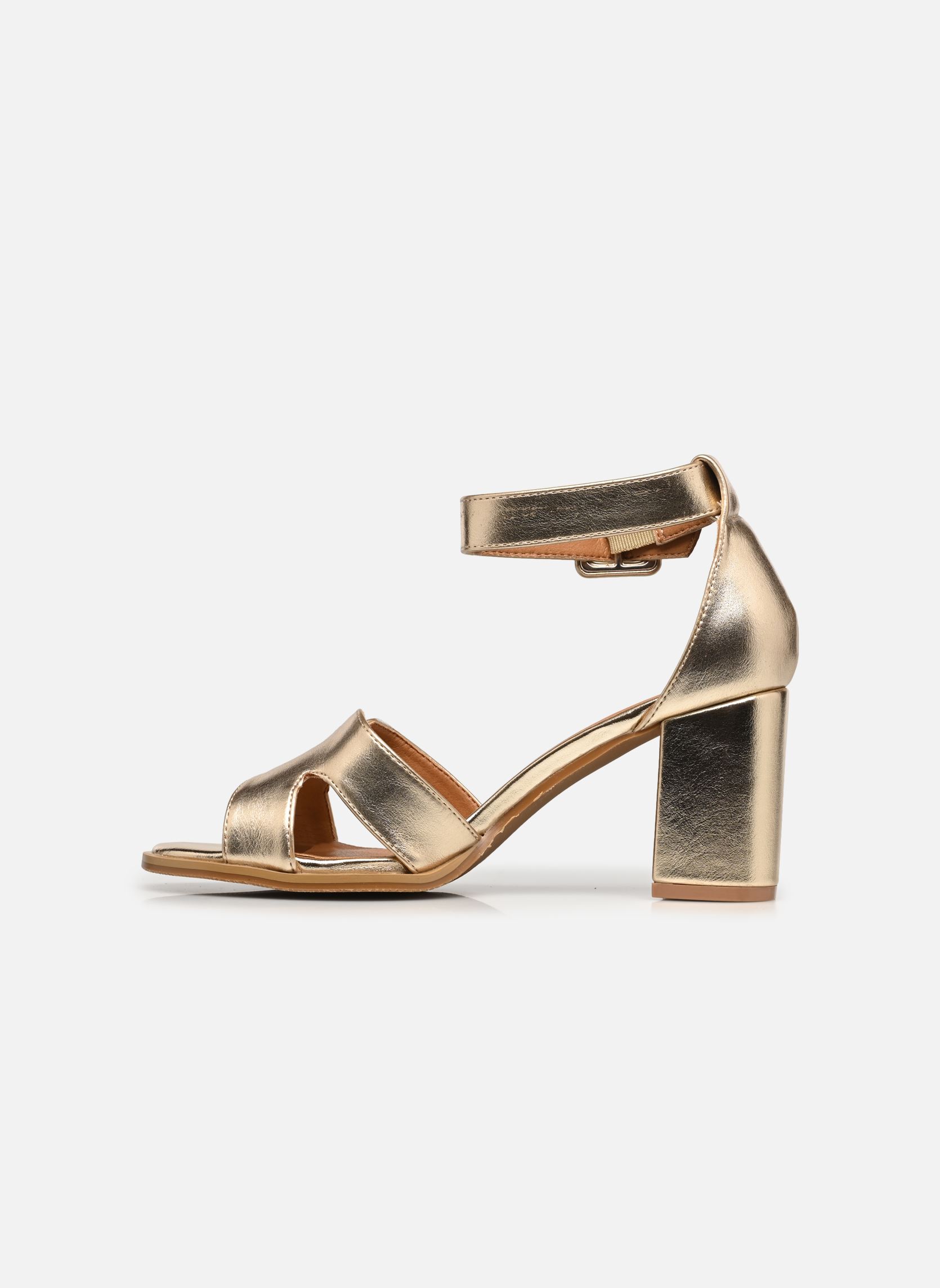 Sandalen QL5020 dames goud en brons Divine Factory Sandalen QL5020 dames goud en brons Or