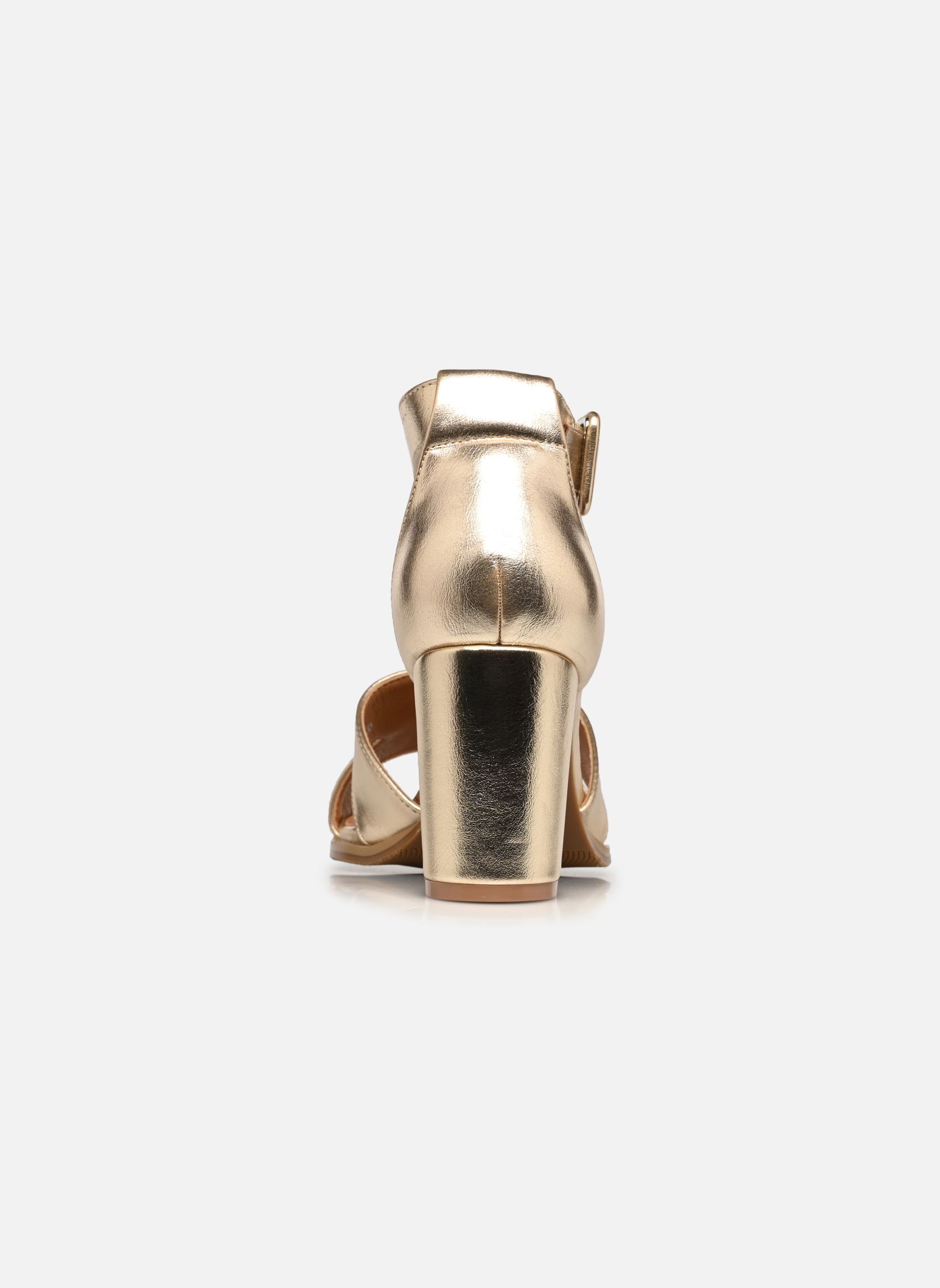 Sandalen QL5020 dames goud en brons Divine Factory Sandalen QL5020 dames goud en brons Or