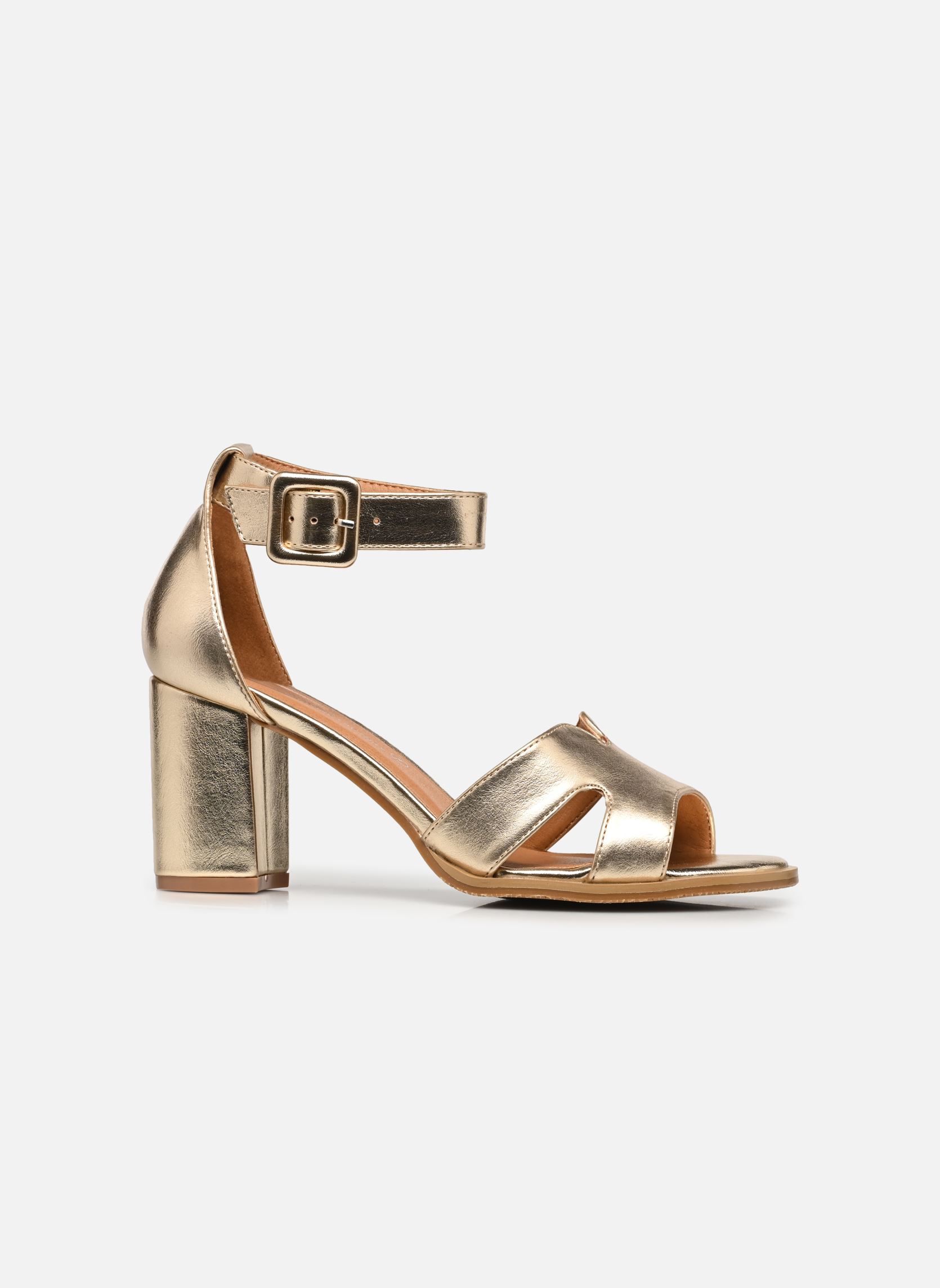 Sandalen QL5020 dames goud en brons Divine Factory Sandalen QL5020 dames goud en brons Or