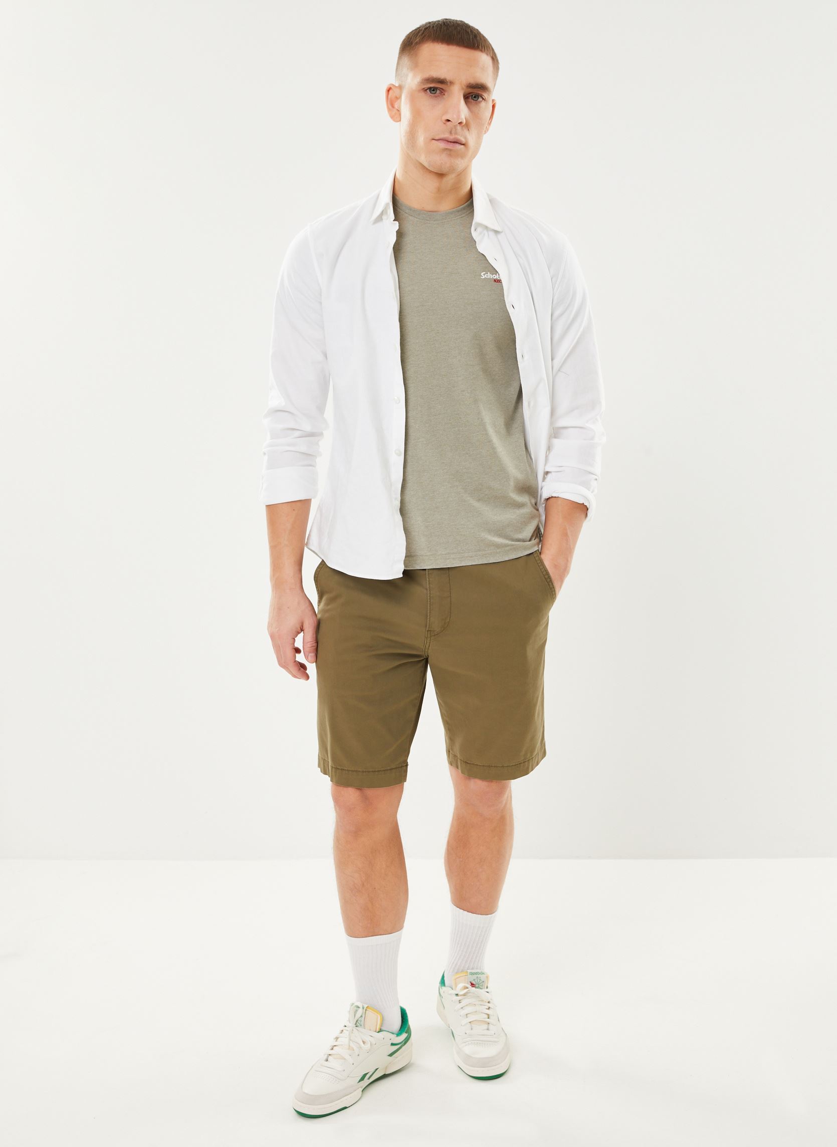 Tee-shirts manches courtes Tshirt Mc Cn Broderie Poitrine Schott homme vert Schott Tee-shirts manches courtes Tshirt Mc Cn Broderie Poitrine Schott homme vert KAKI