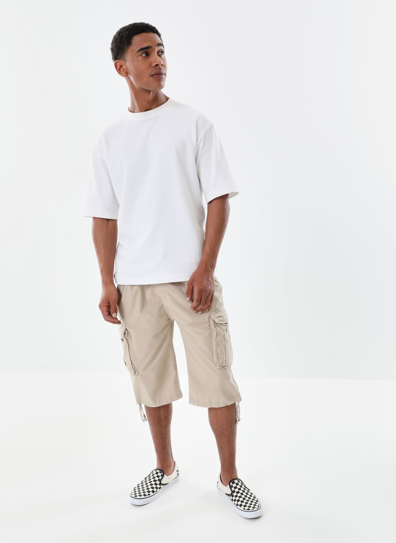 Shorts Short Militaire A/ceinture Schott heren beige Schott Shorts Short Militaire A/ceinture Schott heren beige LIGHT KAKI