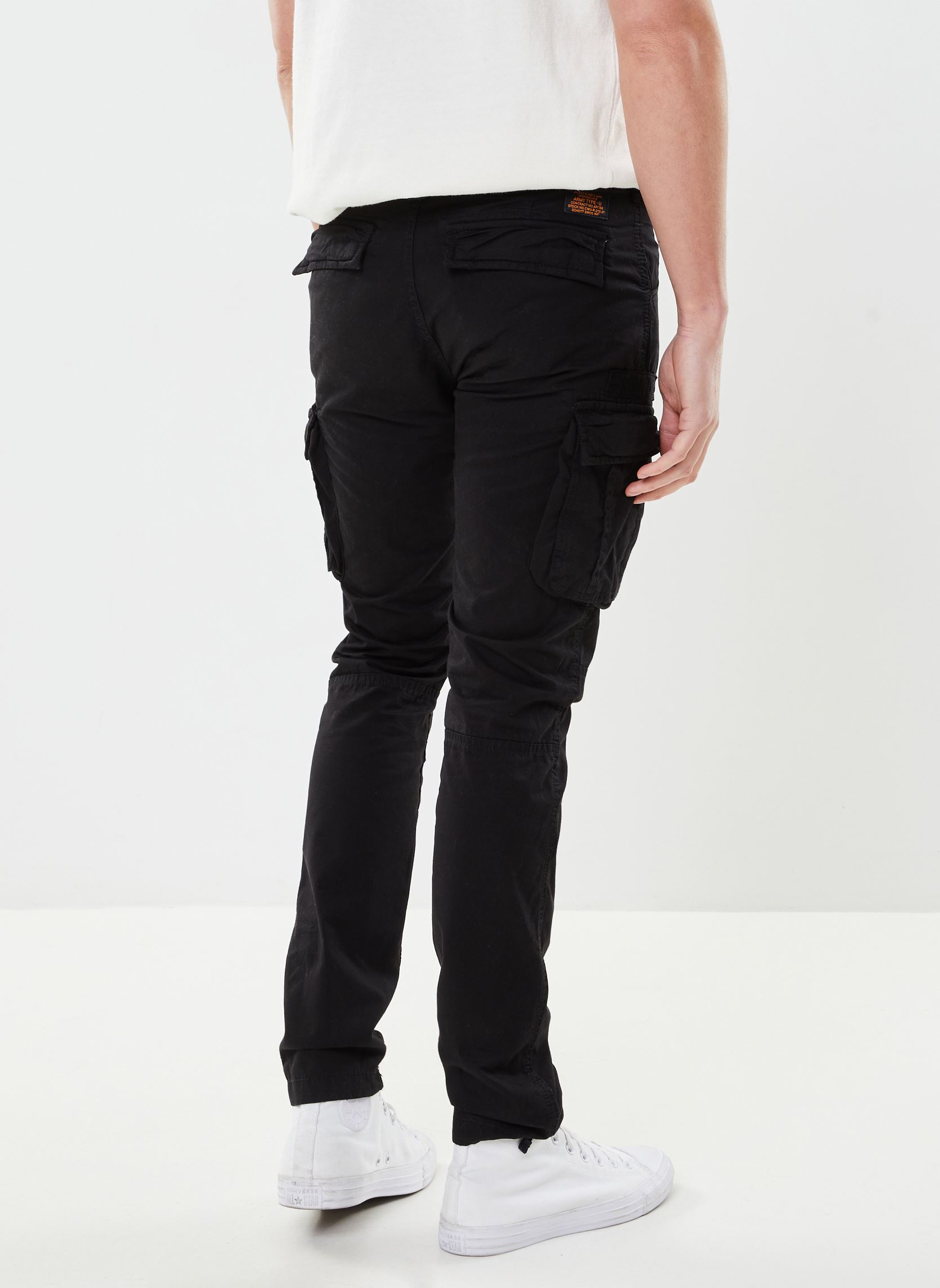 Pantalons chino Pantalon Army Ceinture Schott homme noir Schott Pantalons chino Pantalon Army Ceinture Schott homme noir BLACK