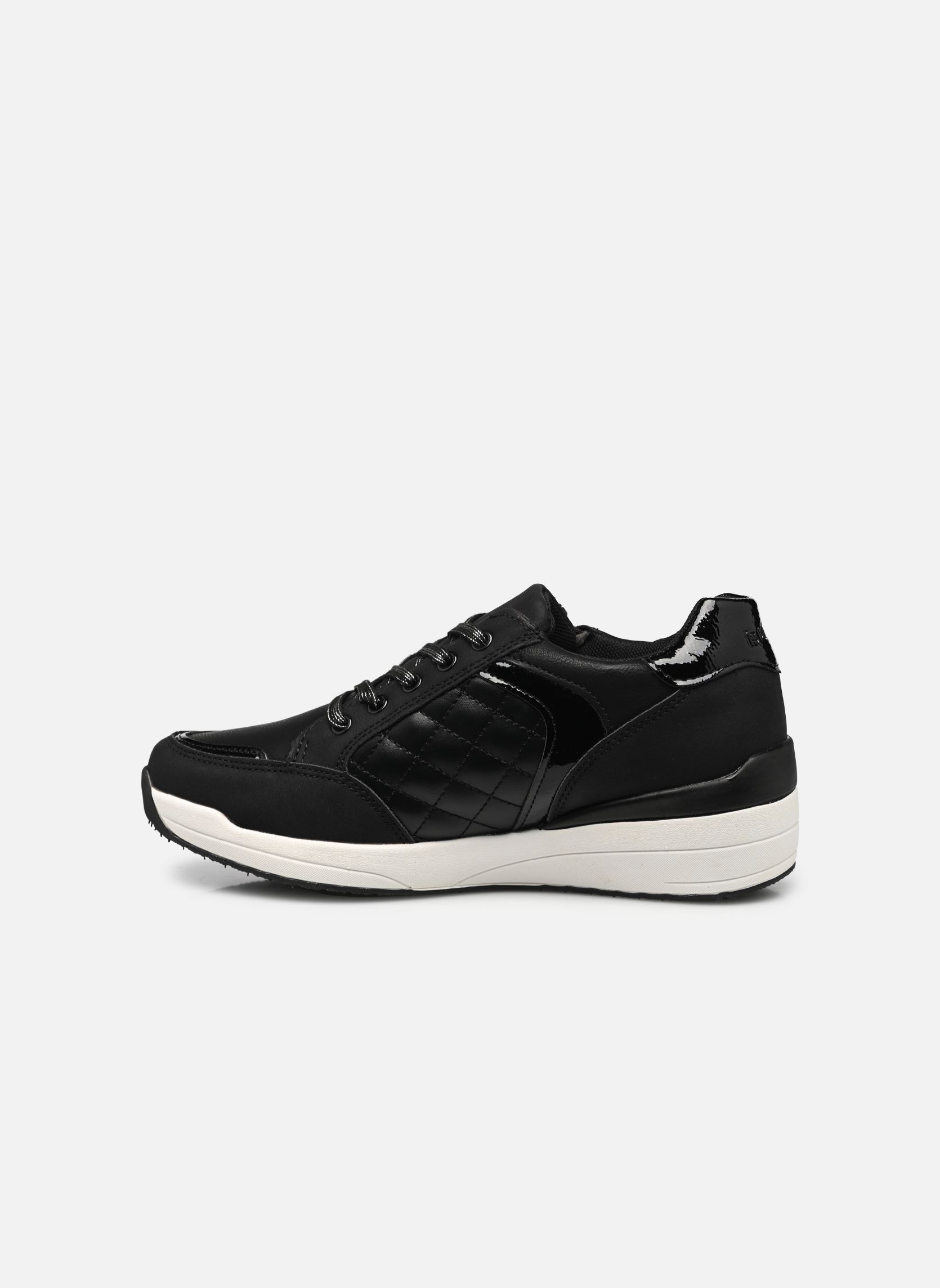 Niedrige Sneaker Basket à talon zippée W damen schwarz Isotoner Niedrige Sneaker Basket à talon zippée W damen schwarz Noir