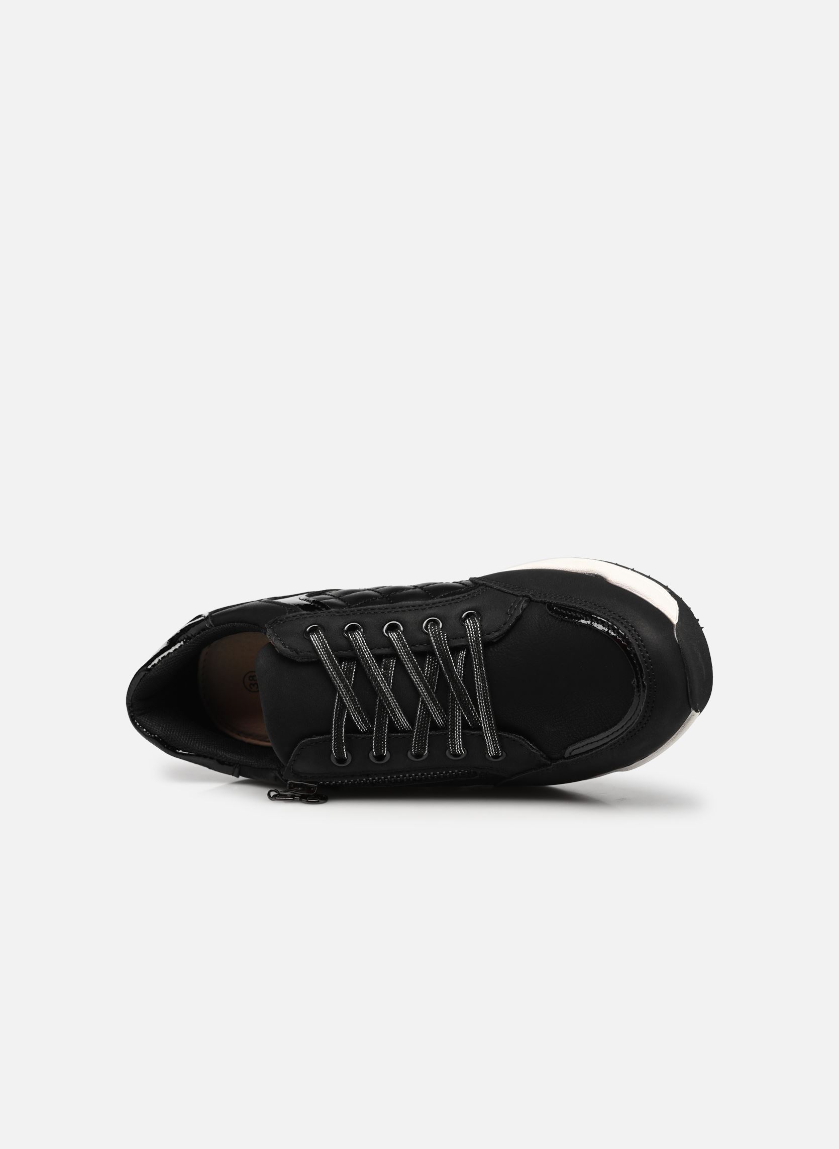 Niedrige Sneaker Basket à talon zippée W damen schwarz Isotoner Niedrige Sneaker Basket à talon zippée W damen schwarz Noir