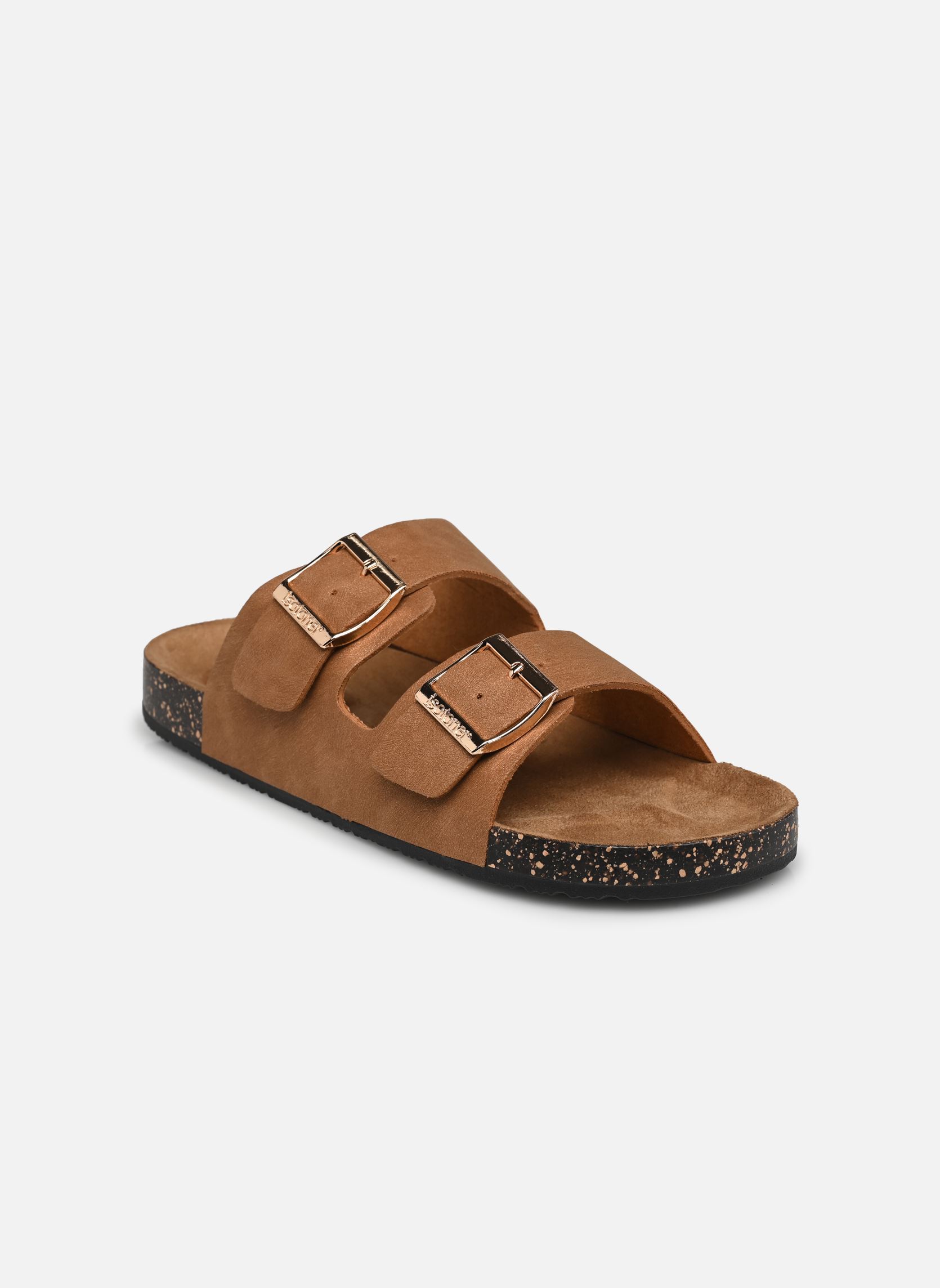 Mules et sabots Mule dessus double bride patch everywear femme marron Isotoner Mules et sabots Mule dessus double bride patch everywear femme marron Camel