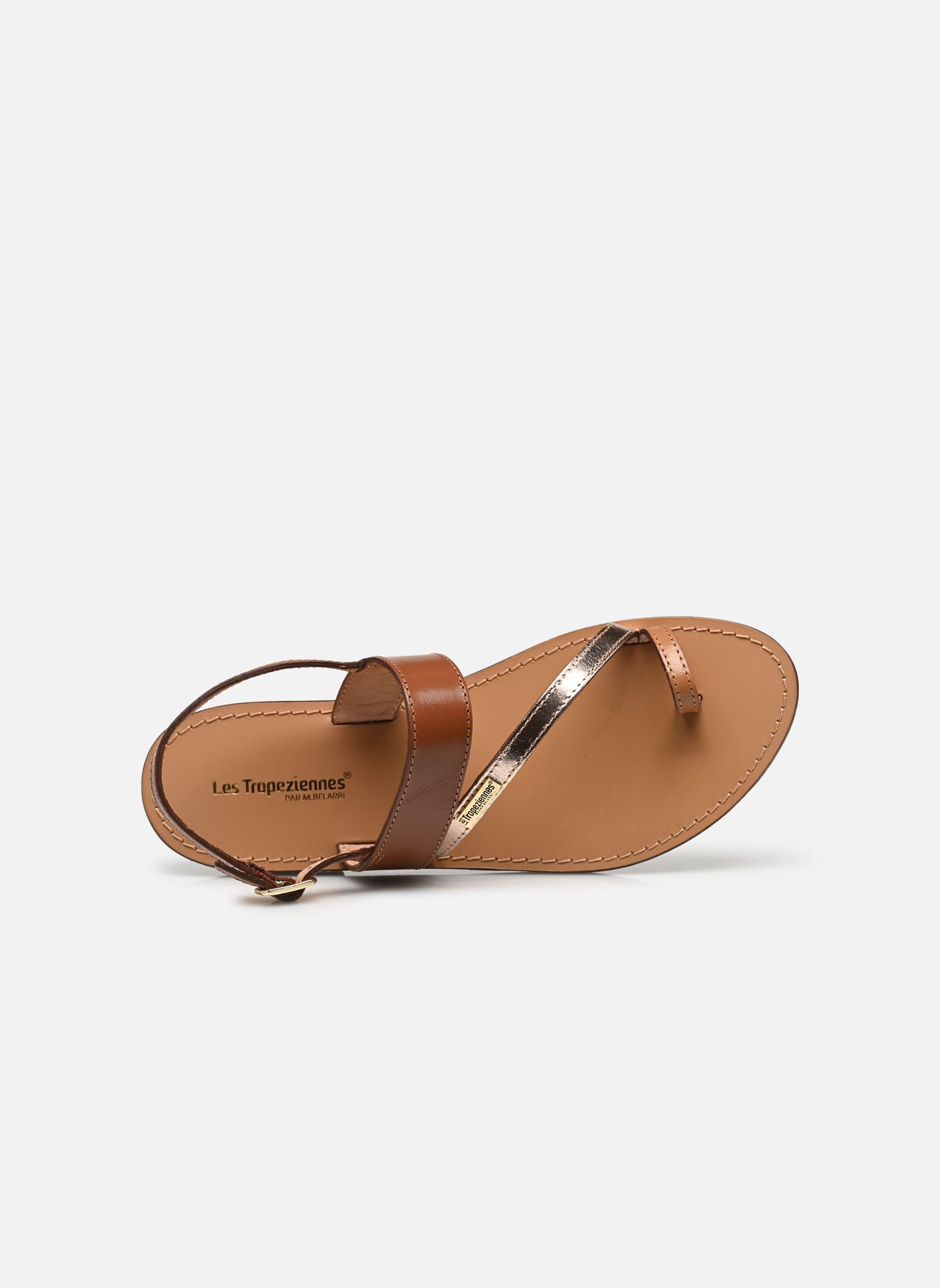 Les Tropeziennes par M.Belarbi CHOU Marine / Goud - Gratis levering | ! - Schoenen Platte sandalen Dames € 59,90