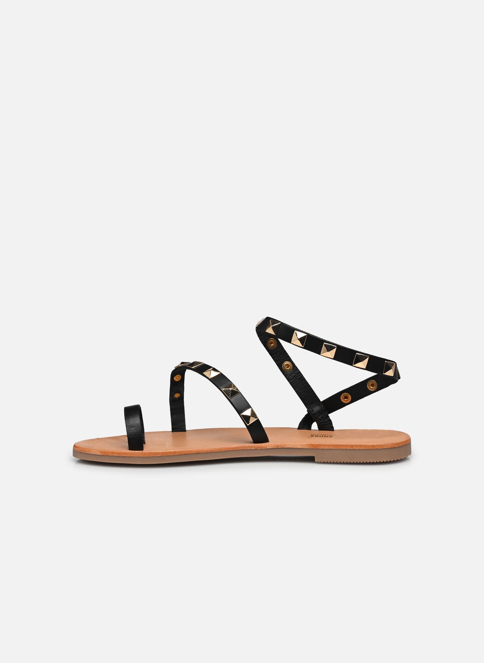 Flache Sandalen CONFETTI damen schwarz Les Tropéziennes par M Belarbi Flache Sandalen CONFETTI damen schwarz NOIR