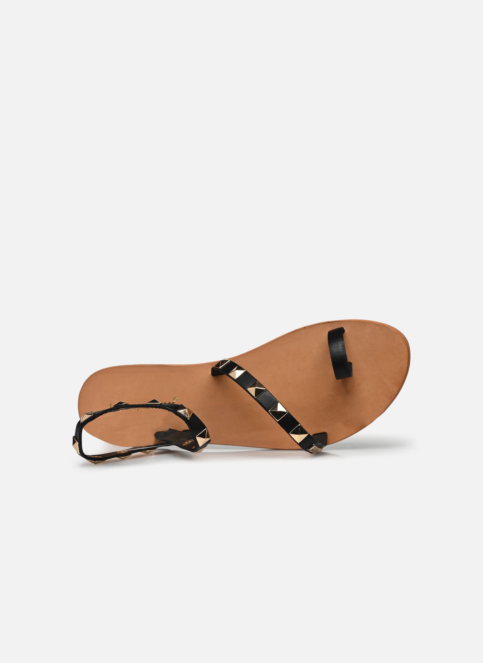 Flache Sandalen CONFETTI damen schwarz Les Tropéziennes par M Belarbi Flache Sandalen CONFETTI damen schwarz NOIR