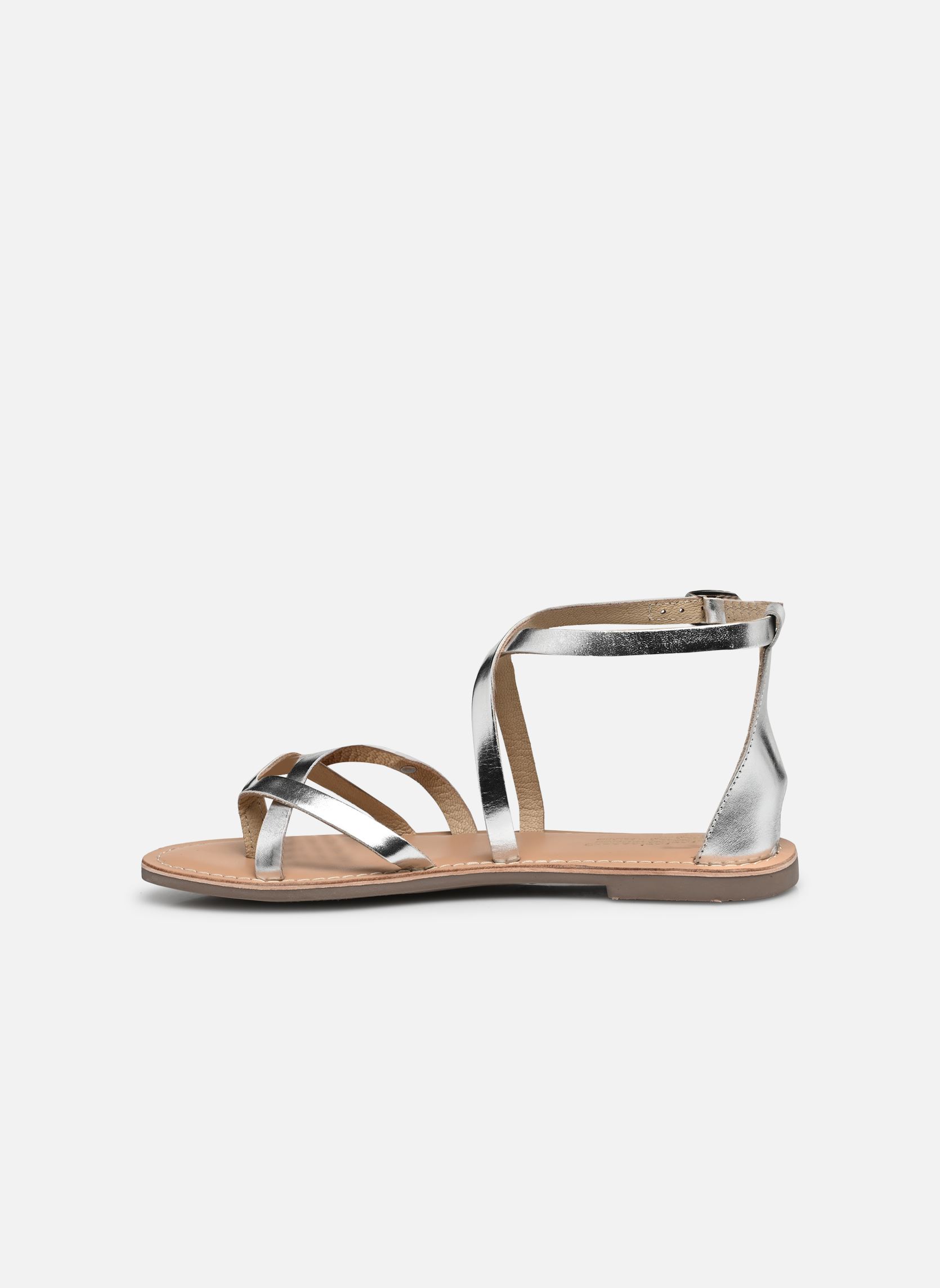 Flache Sandalen DAROZ damen silber Les Tropéziennes par M Belarbi Flache Sandalen DAROZ damen silber ARGENT
