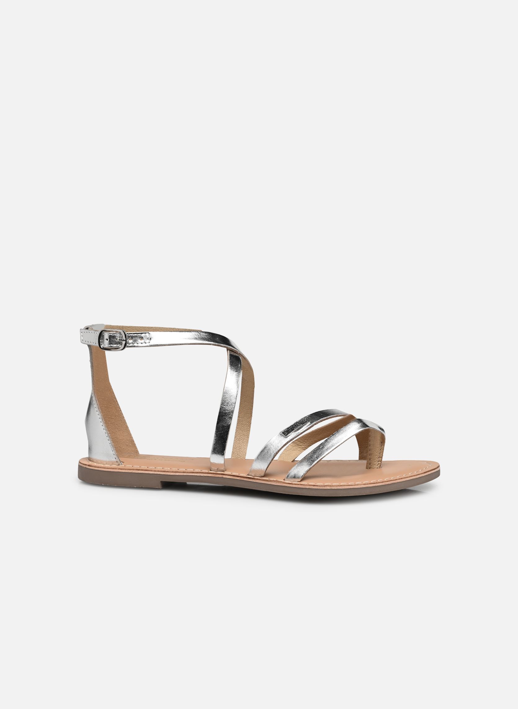 Flache Sandalen DAROZ damen silber Les Tropéziennes par M Belarbi Flache Sandalen DAROZ damen silber ARGENT